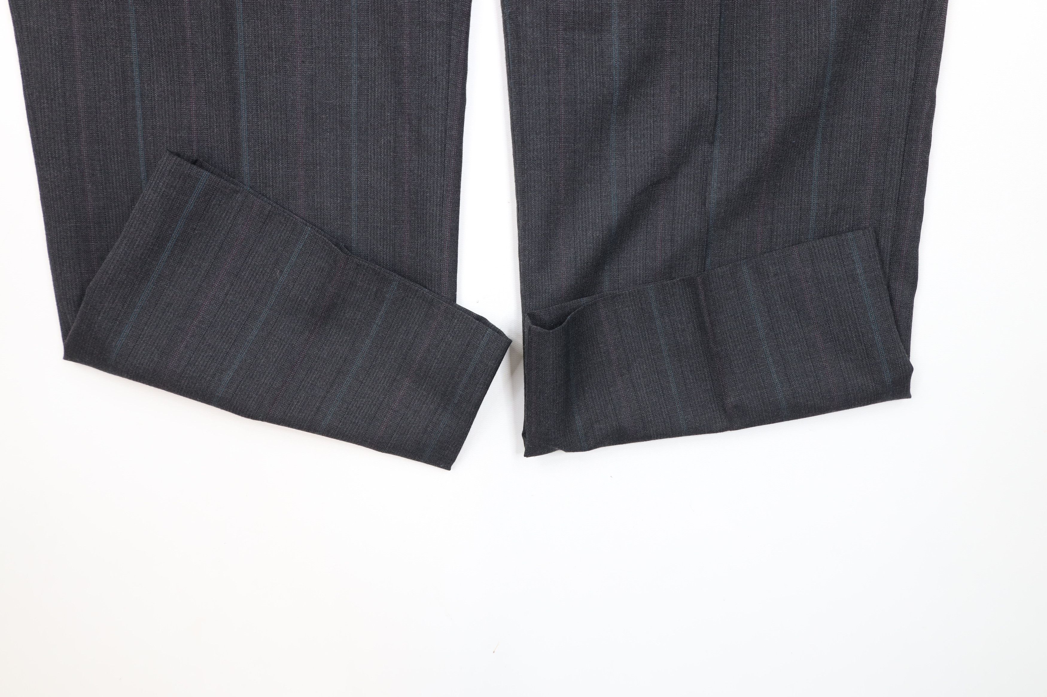 Vintage Vintage 90s Streetwear Wool Striped Wide Leg Chino Pants USA Size US 40 / EU 56 - 5 Thumbnail