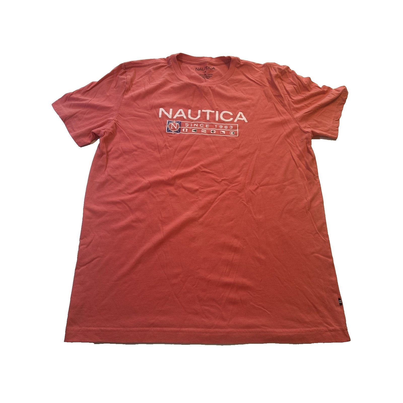 Nautica Nautica Tshirt Pink XL1983 Graphic Nautical Boating Gorpcore Size US XL / EU 56 / 4 - 1 Thumbnail