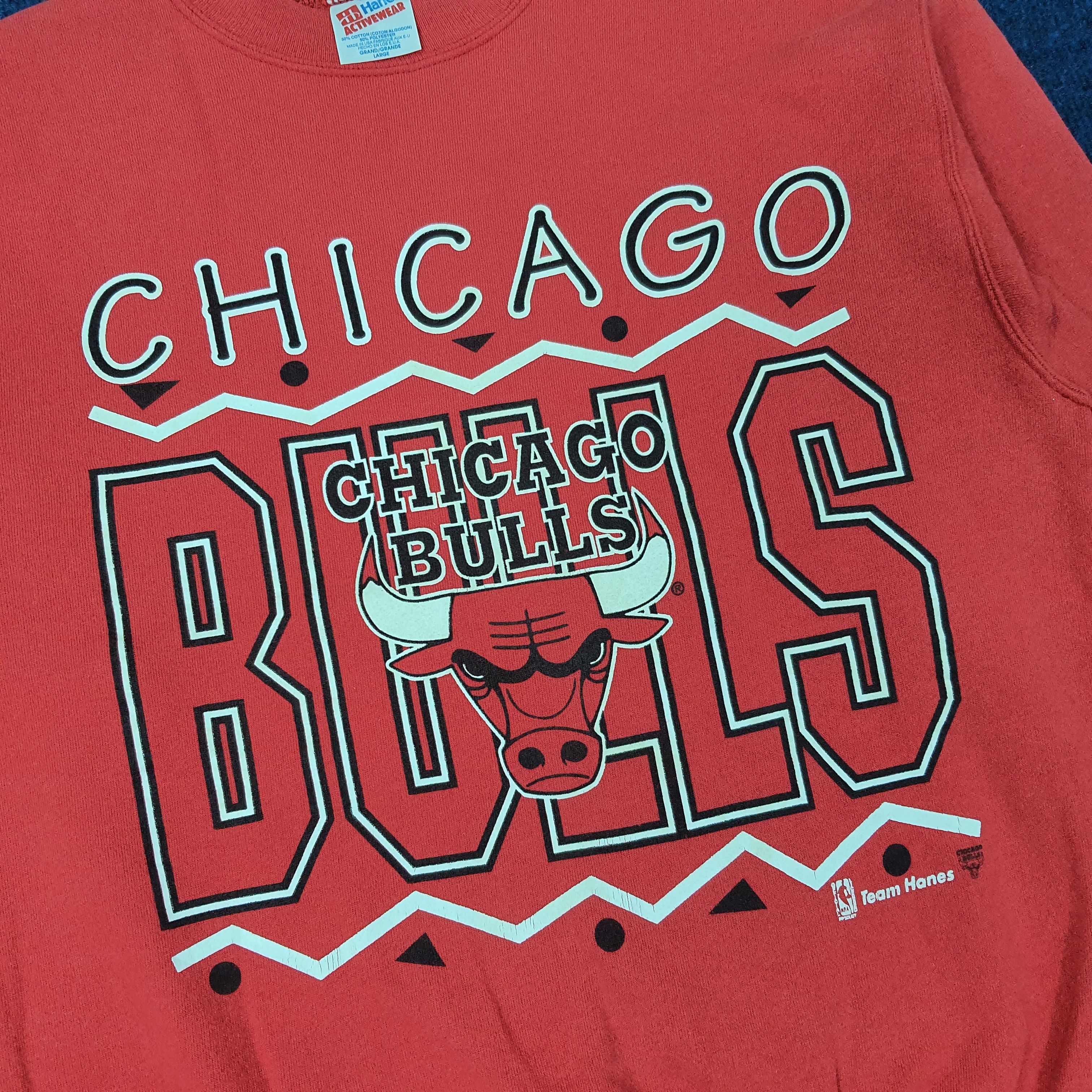 Hanes Vintage NBA Chicago Bulls Basket Ball Sweatshirt C260N17 Size US M / EU 48-50 / 2 - 2 Thumbnail
