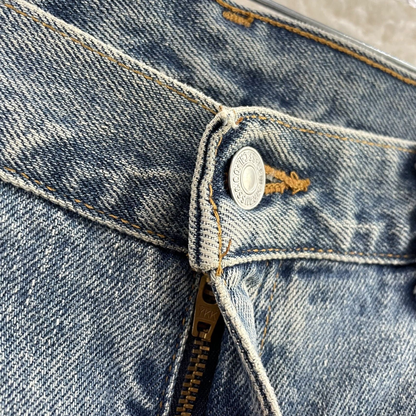 Levi's VINTAGE Levi's 550 Jeans Womens Denim High Waisted Tapered Straight Leg 90s 8 28 Blue Mens Womens Girls Size 30" / US 8 / IT 44 - 4 Thumbnail