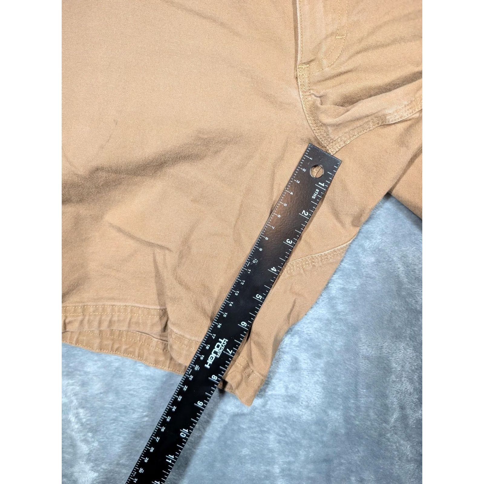 Duluth Trading Company Duluth Trading Co Flex Fire Hose Shorts Mens 44 Brown 8 Inch Inseam Canvas Work Chino Pocket Utility Zip Fly Flat Front Stretch Cotton Spandex Size US 44 / EU 60 - 4 Thumbnail