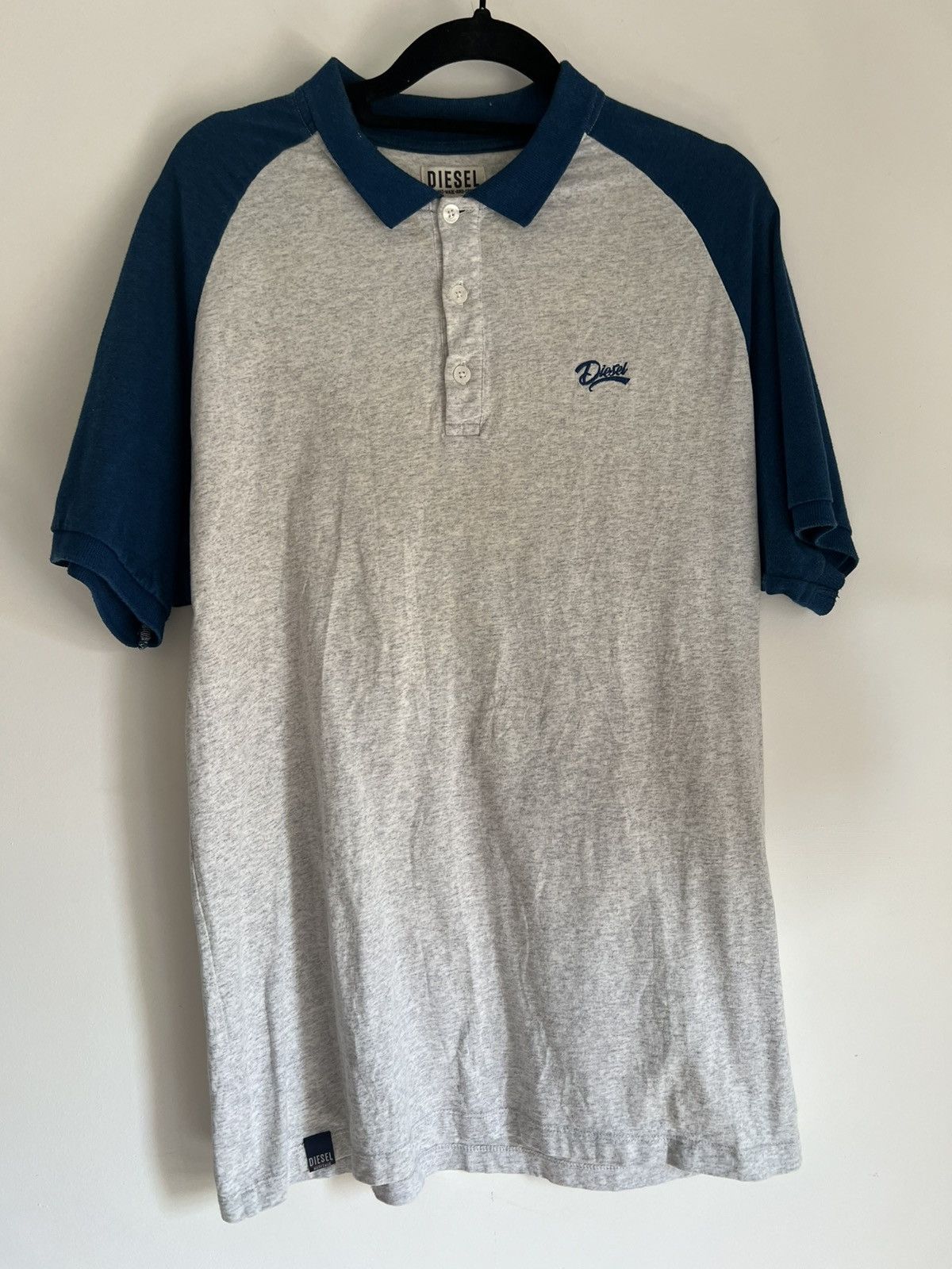 Diesel Diesel polo t-shirt L grey blue Size US L / EU 52-54 / 3 - 1 Thumbnail