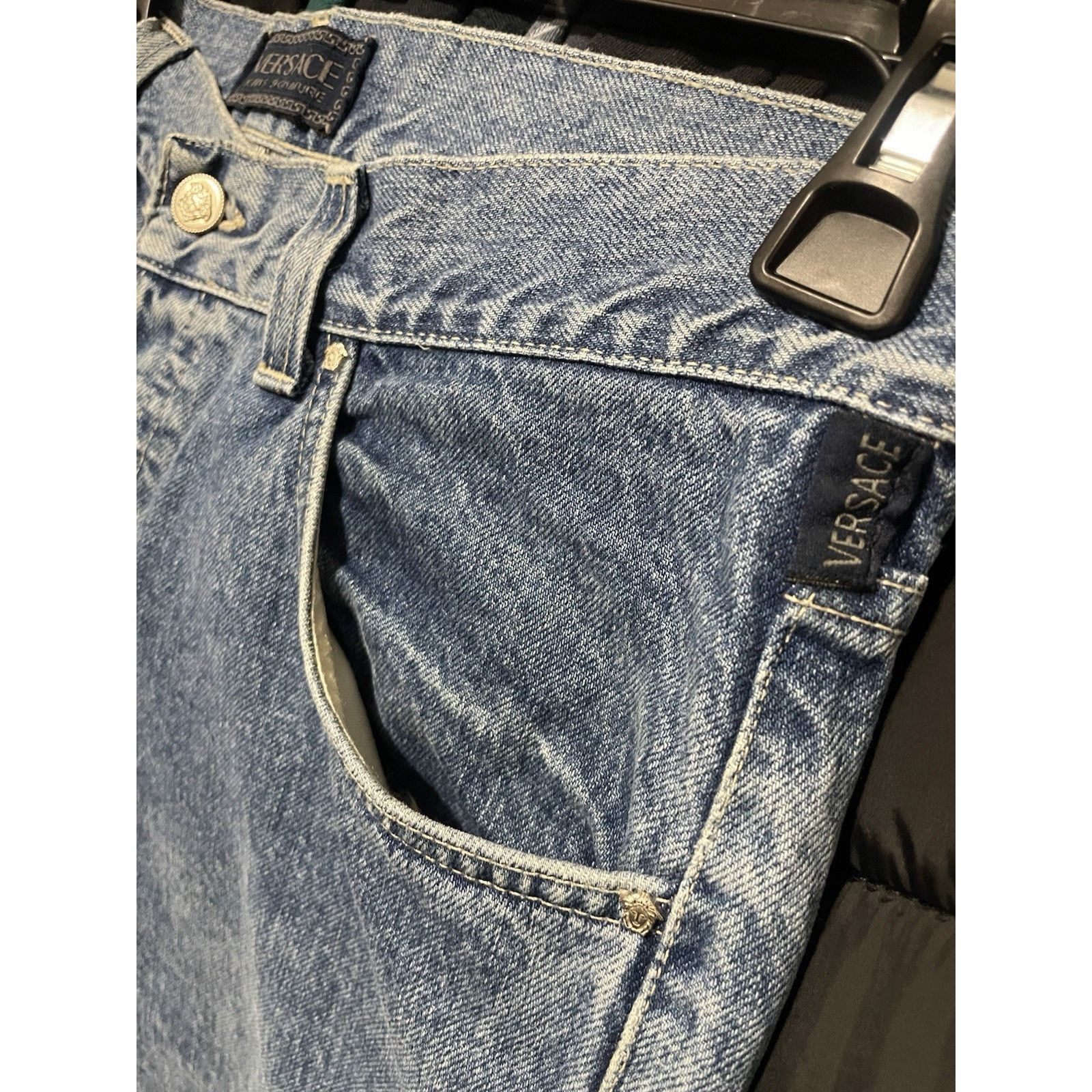 Versace Size 34- Mens Vintage 90’s Versace Jeans Blue Mint Condition Size US 34 / EU 50 - 5 Thumbnail