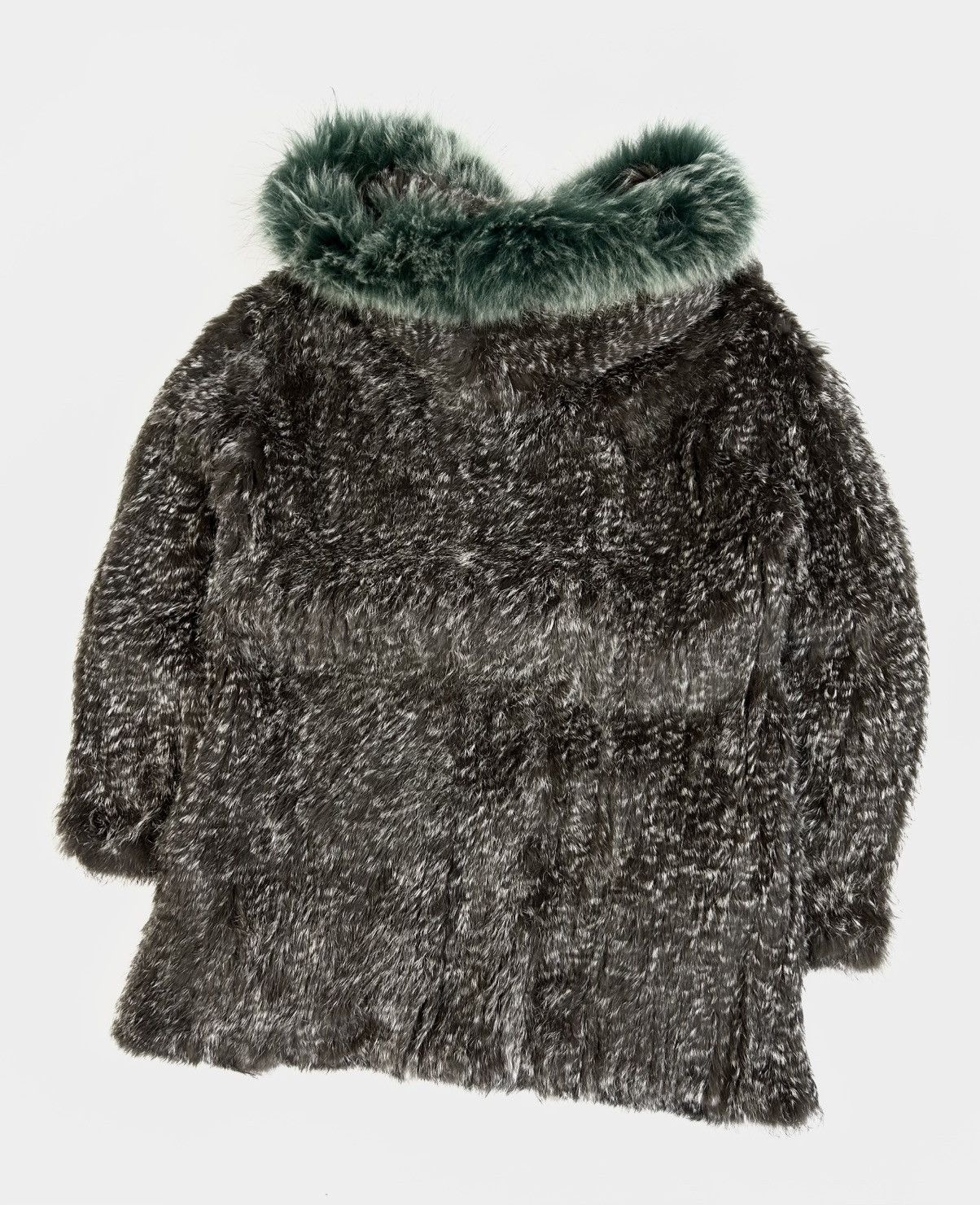 TWINSET × Vintage rare Twin Set Simona Barbieri Fur Cardi Coat Avant Garde Size M / US 6-8 / IT 42-44 - 7 Thumbnail
