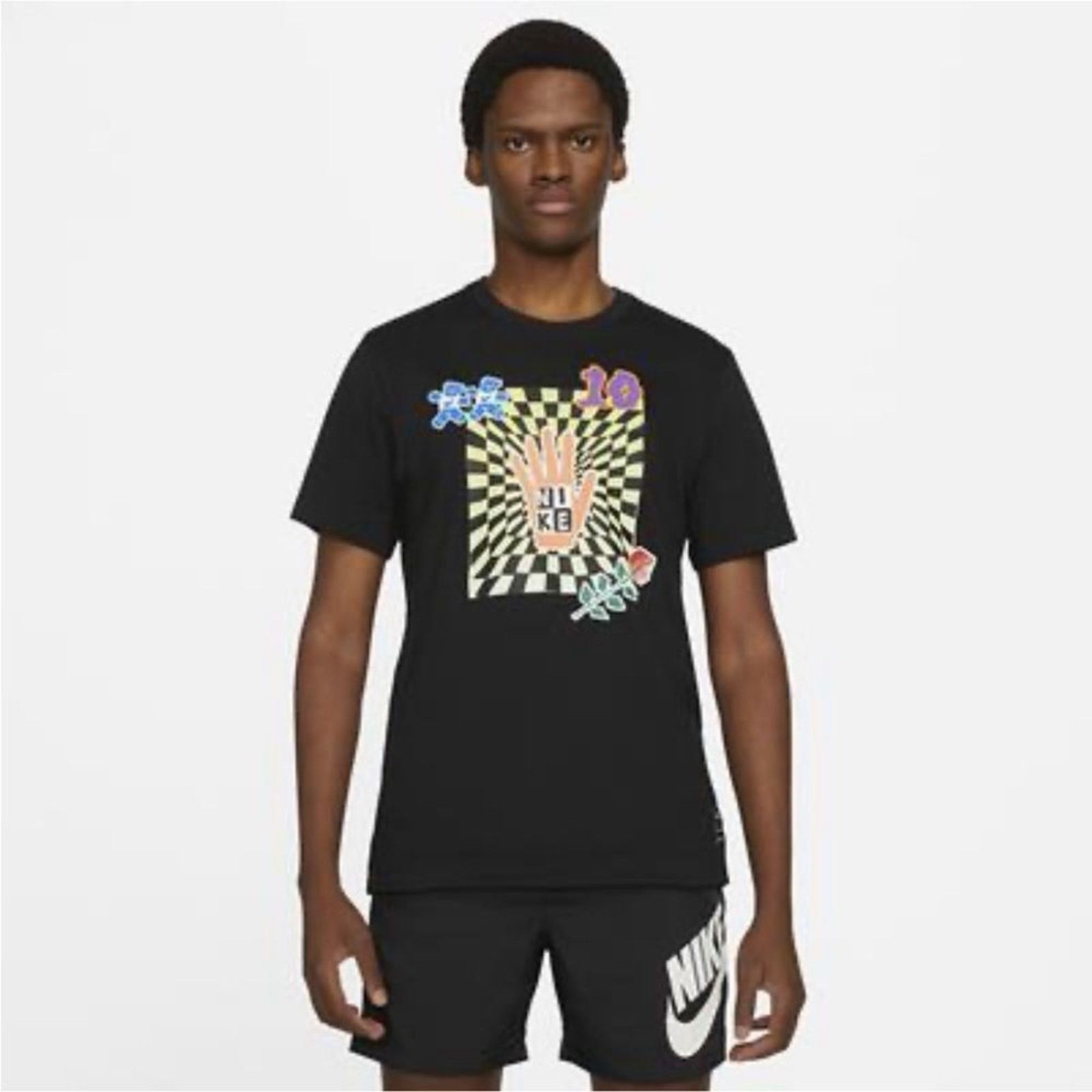 Nike The Nike Tee Men's Medium Black RARE Graphic Athletic Size US M / EU 48-50 / 2 - 1 Thumbnail