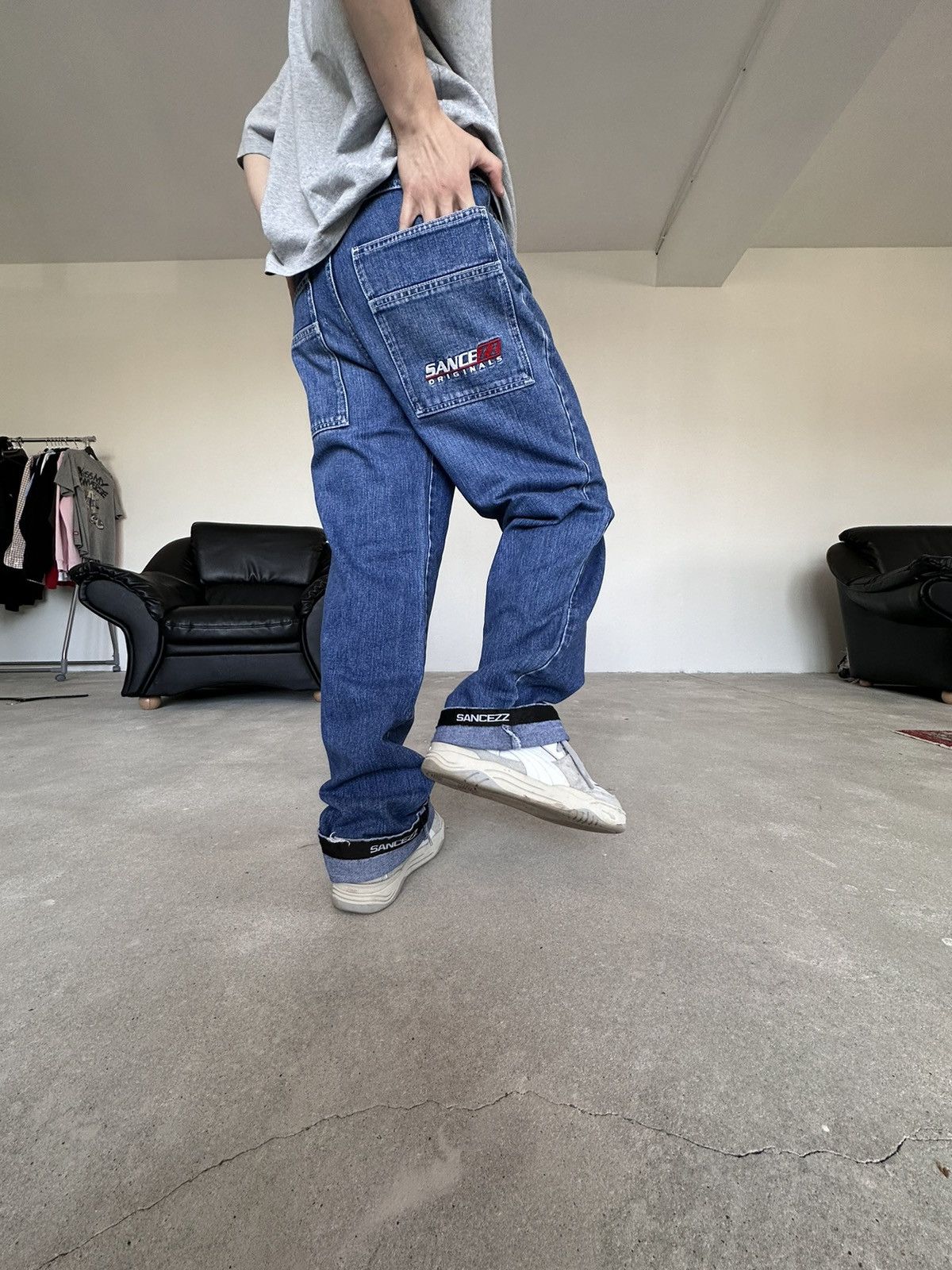 Vintage Vintage Sanchezz Baggy Rap Jeans Size US 32 / EU 48 - 2 Thumbnail