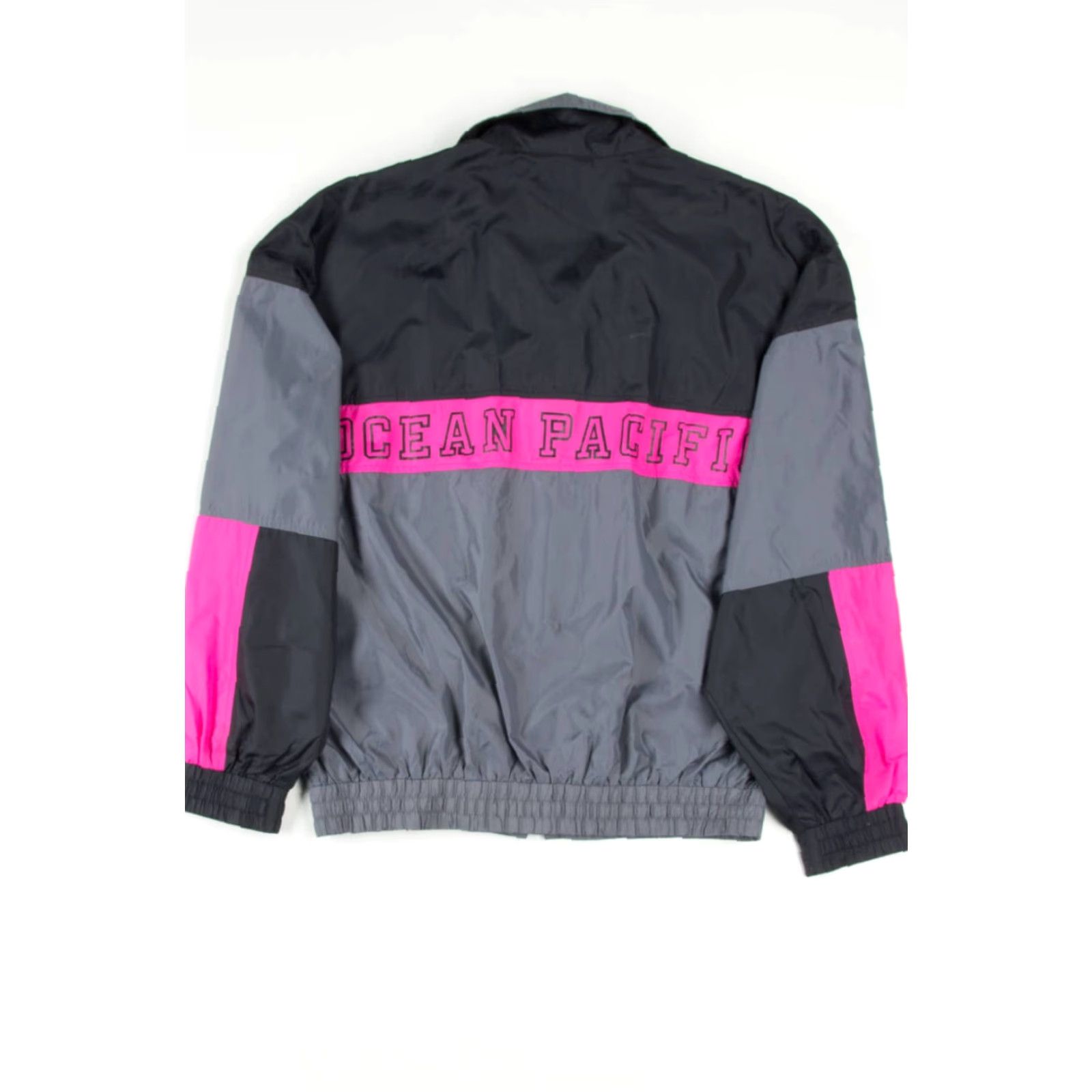 Ocean Pacific VINTAGE Ocean Pacific OP Grey Jacket Medium Windbreaker 90s Mens Size US M / EU 48-50 / 2 - 3 Thumbnail