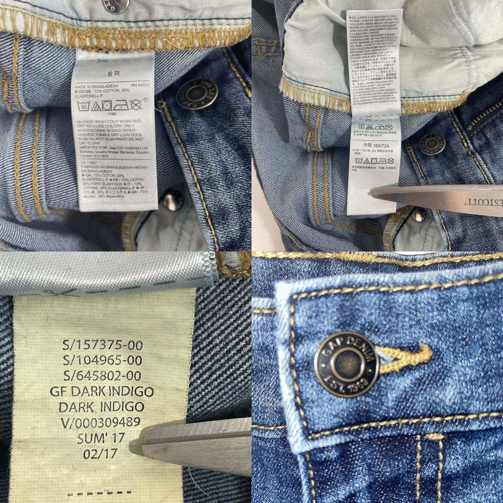 Gap VINTAGE Gap Girlfriend Blue Jeans Women Size 6 Regular Rise 11 in 30 in Waist 26 in Inseam 26 in Pants Denim Size 28" / US 6 / IT 42 - 9 Thumbnail