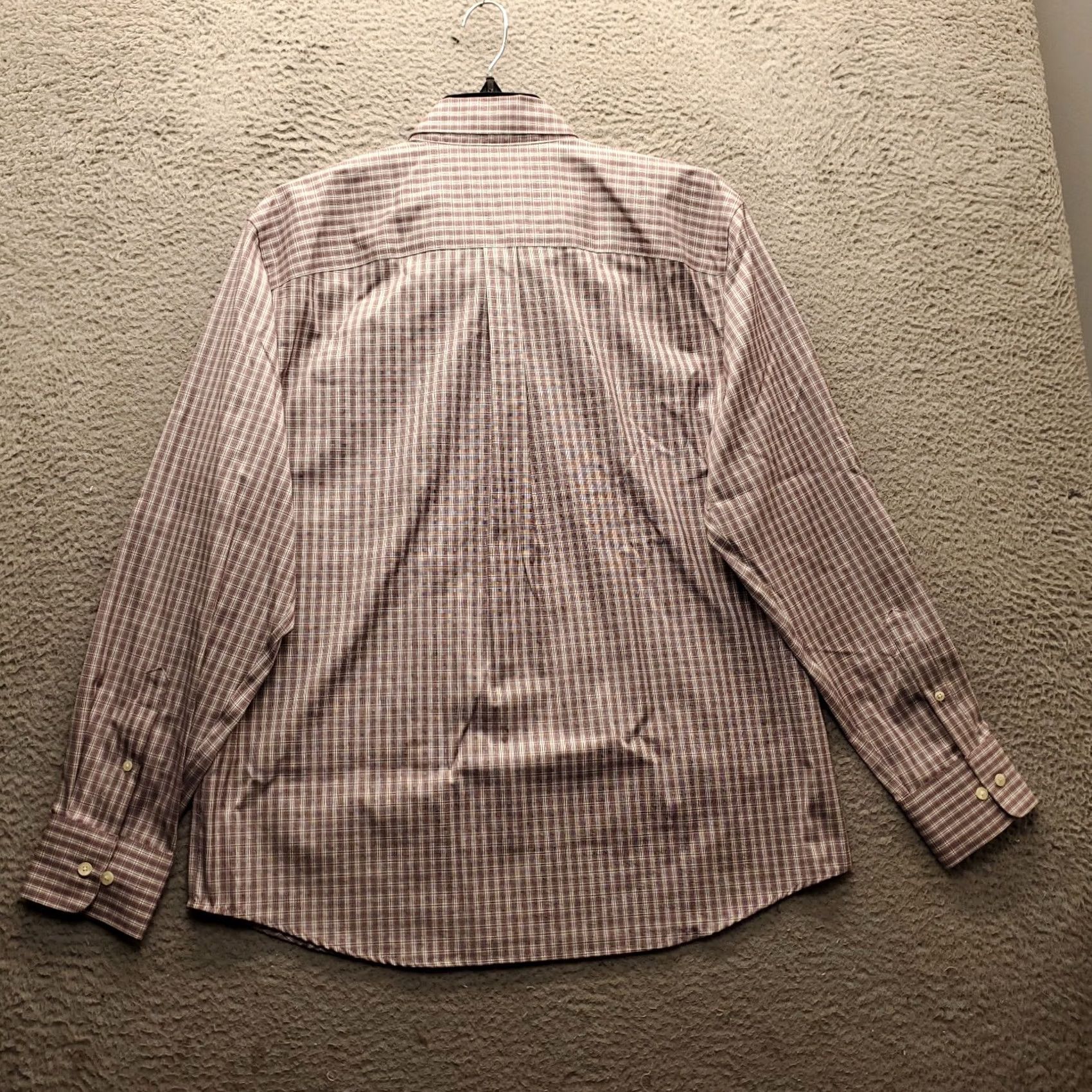 Eddie Bauer Eddie Bauer Shirt Mens Size L Multicolor Plaid Wrinkle Resistant Button-Down Collar EUC Size US L / EU 52-54 / 3 - 2 Thumbnail