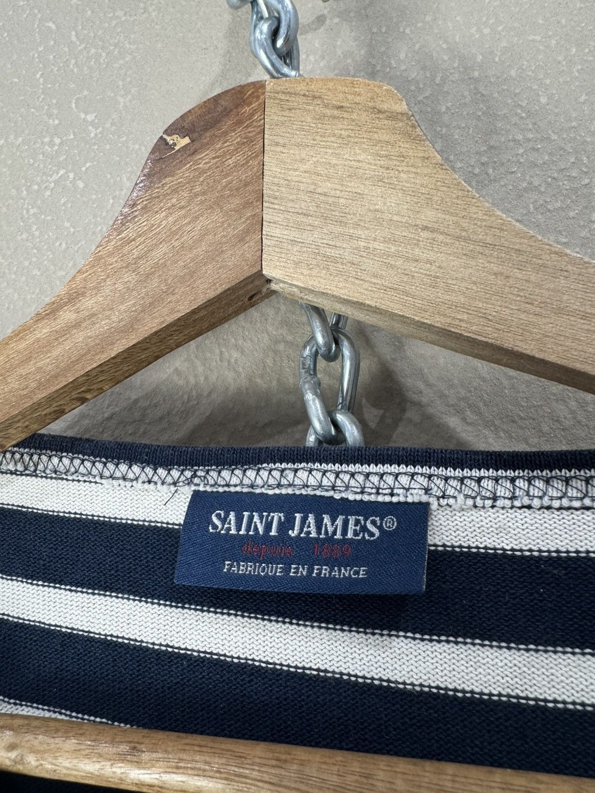 Saint James SAINT JAMES Long Sleeve Shirt x Kurt Cobain Style x Rare Size US L / EU 52-54 / 3 - 3 Thumbnail