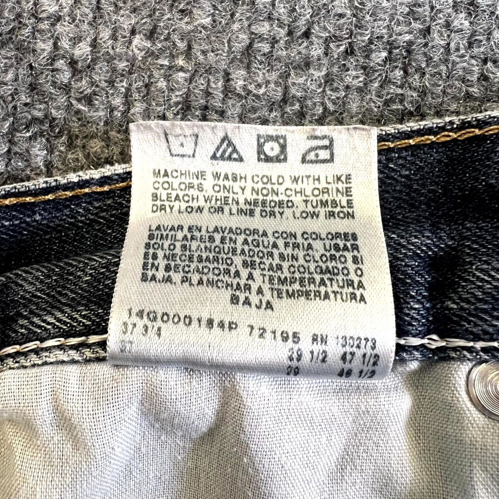 Wrangler Wrangler Jeans Men 36x29 Blue Denim Medium Wash Regular Fit Straight Leg Outdoor Jeans Mens Blue 36x29 Regular Denim Western Wrangler Size US 36 / EU 52 - 7 Thumbnail