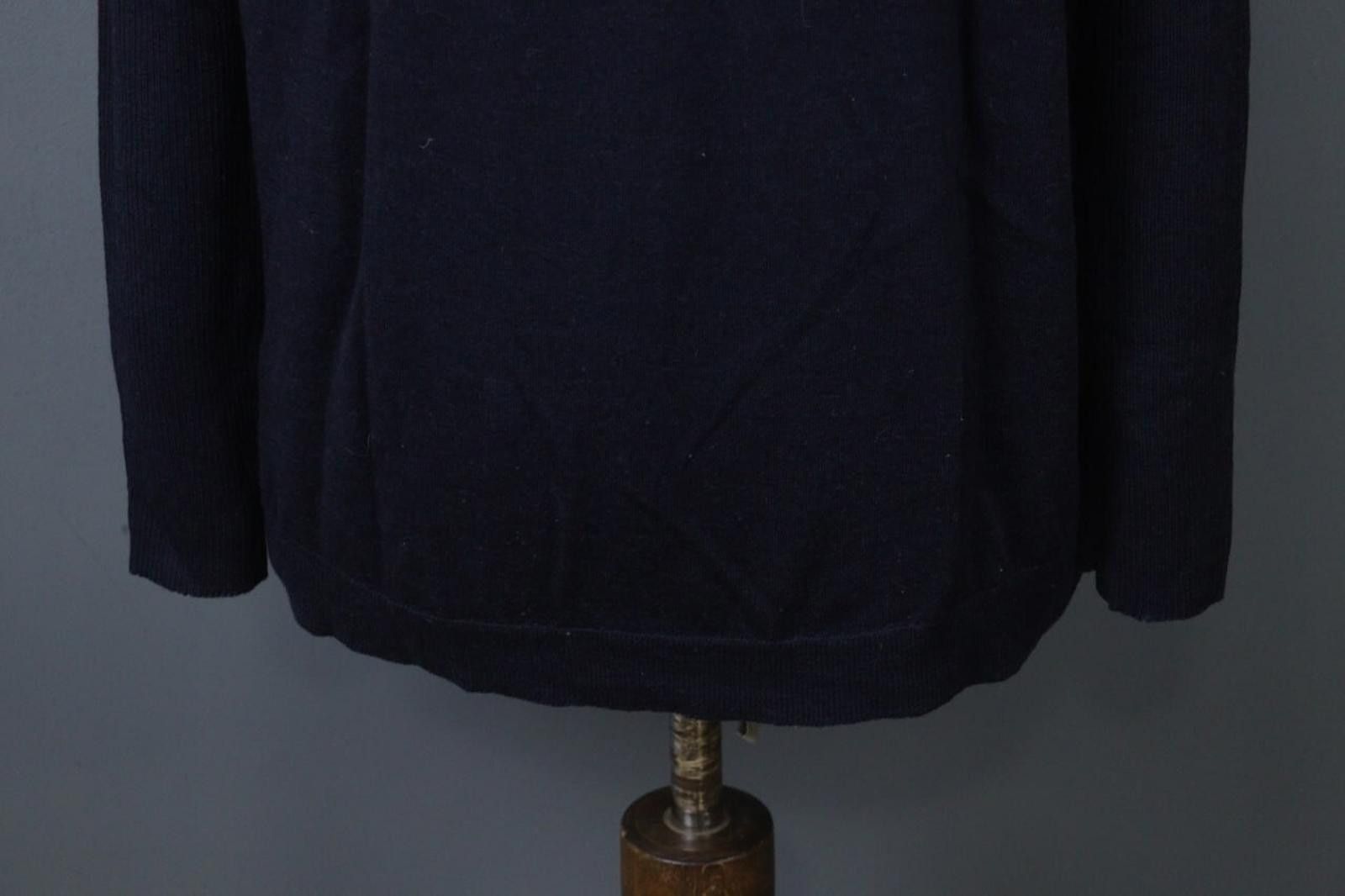 Zadig & Voltaire Zadig & Voltaire Navy Scoop Neck Stretch Blouse Top Size M Size M / US 6-8 / IT 42-44 - 11 Thumbnail