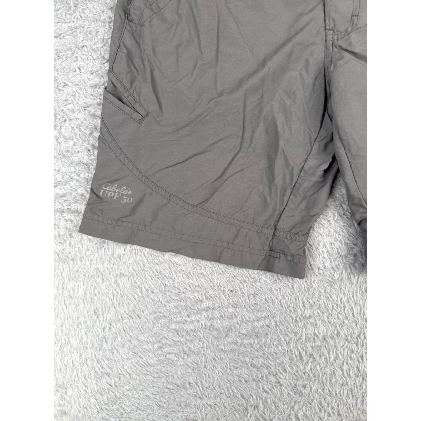 Vintage Cabela's Shorts Womens 4 Gray Cargo Nylon UPF 50+ Fishing Hiking Utility Pockets 9in Inseam Regular Summer 100% Nylon Gray Womens Size 27" / US 4 / IT 40 - 3 Thumbnail