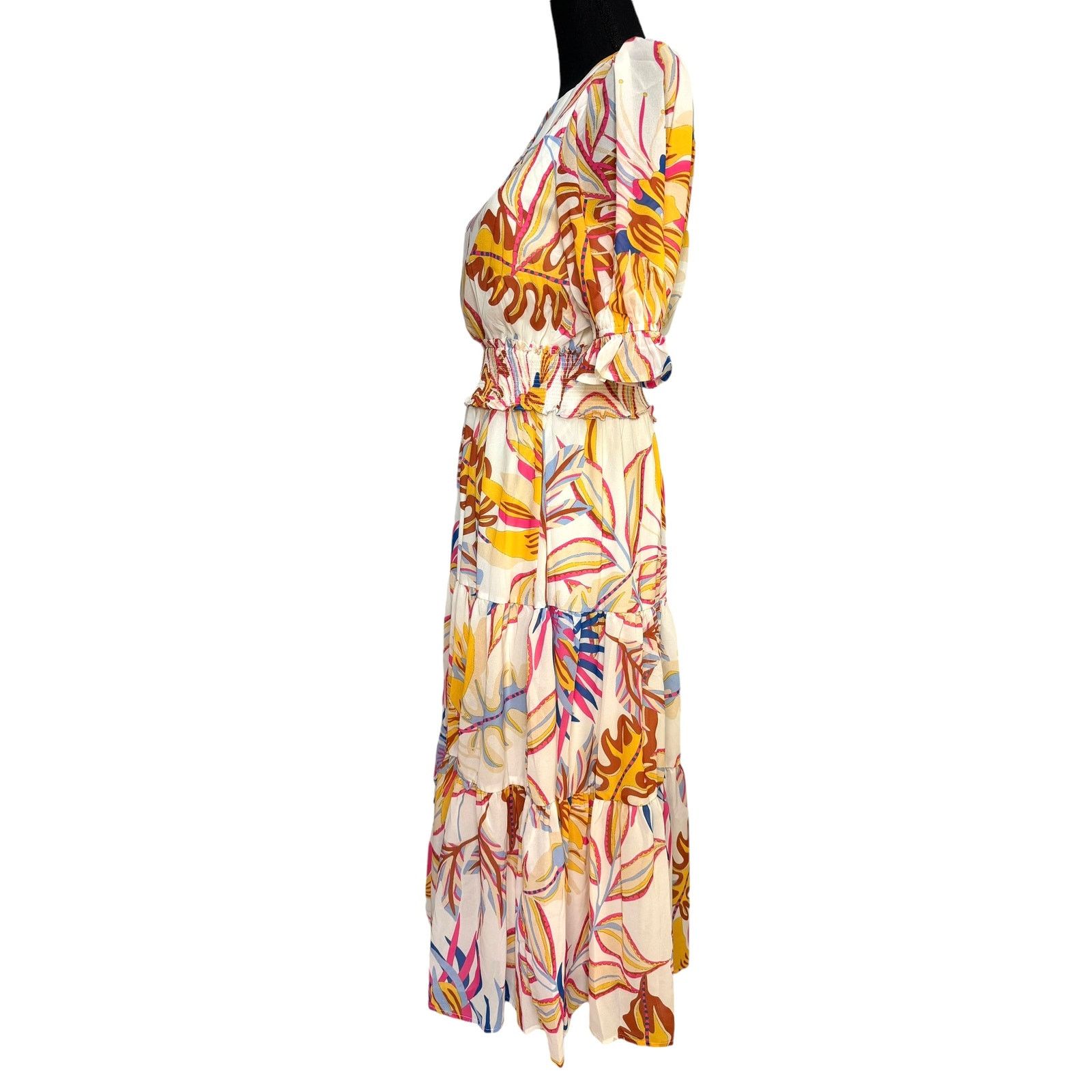 Other BOHO Floral Flying Tomato Dress Fall Ruffle Puff Sleeve sml Size S / US 4 / IT 40 - 8 Thumbnail