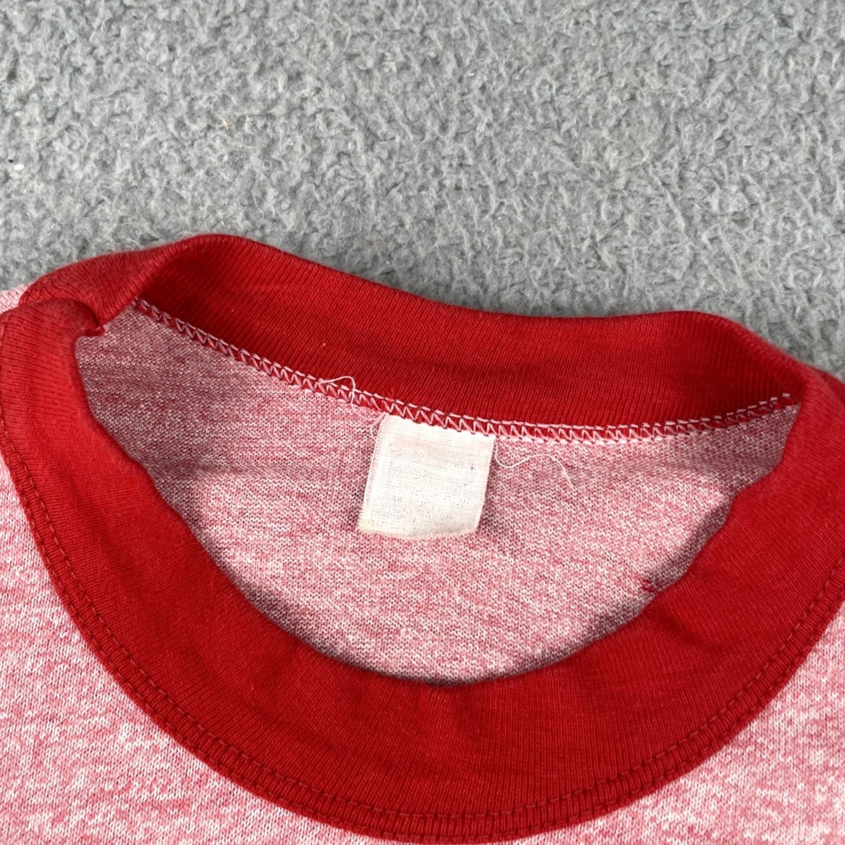 Vintage VINTAGE Italian American Ringer Shirt 80s Ultra Thin Comfort Sml Red Mens Size US S / EU 44-46 / 1 - 5 Thumbnail