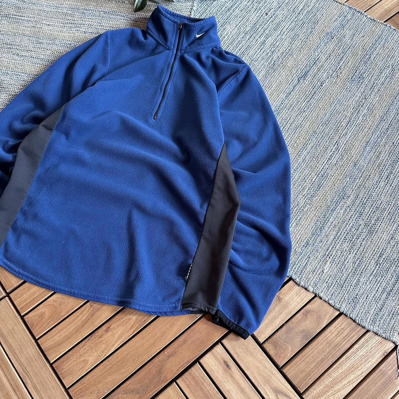 Nike Vintage Y2K Nike Swoosh Logo Half Zip Fleece Jacket Size US S / EU 44-46 / 1 - 2 Thumbnail