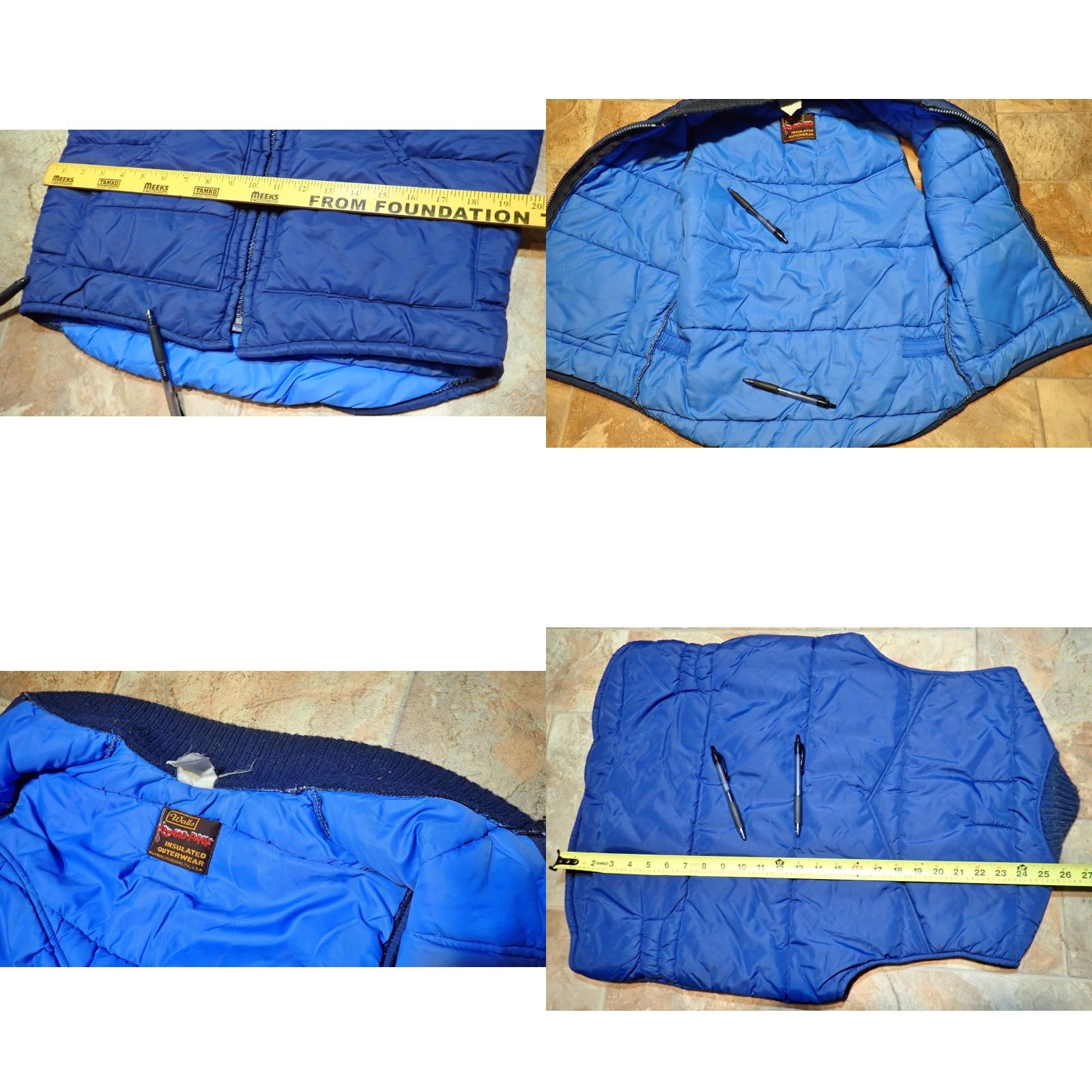 Walls Walls VTG Blizzard Pruf Insulated Vest Vtg Walls Blizzard Pruf Insulated Vest USA Navy Made in the USA Mens M Regular You Size US M / EU 48-50 / 2 - 8 Thumbnail