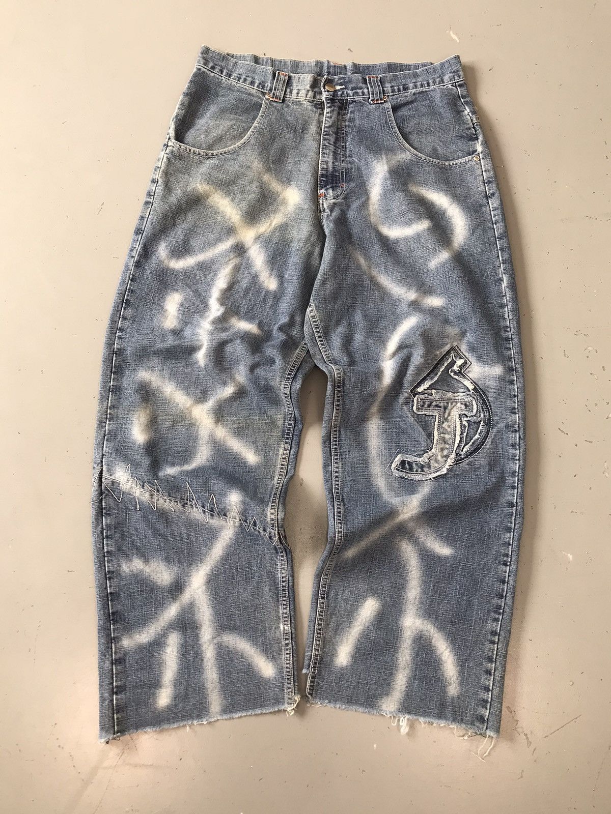 JNCO × Vintage Vintage baggy fit embroidered denim Size US 34 / EU 50 - 3 Thumbnail