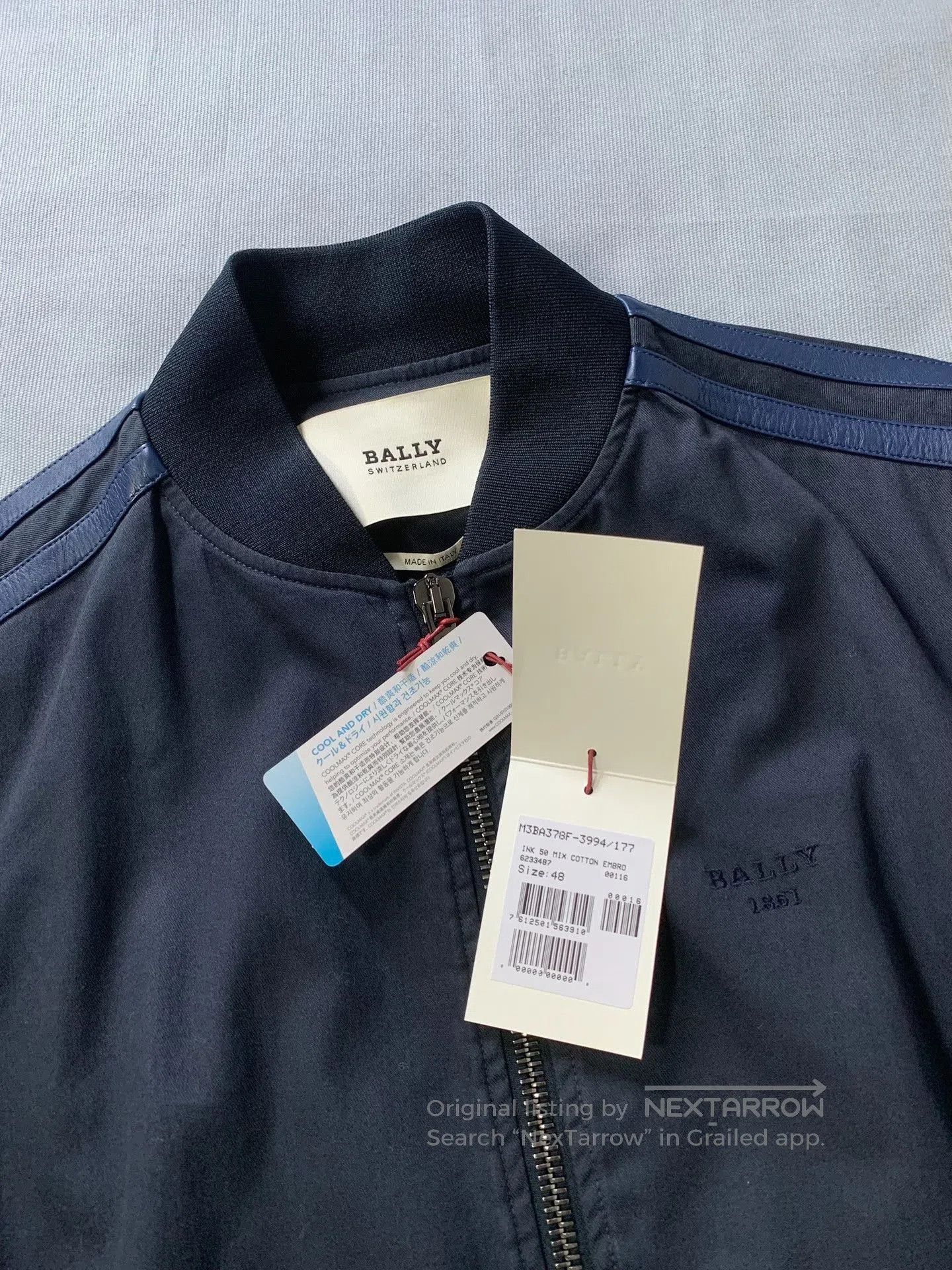 Bally BALLY Dark Blue Coach Jacket. Size US M / EU 48-50 / 2 - 3 Thumbnail