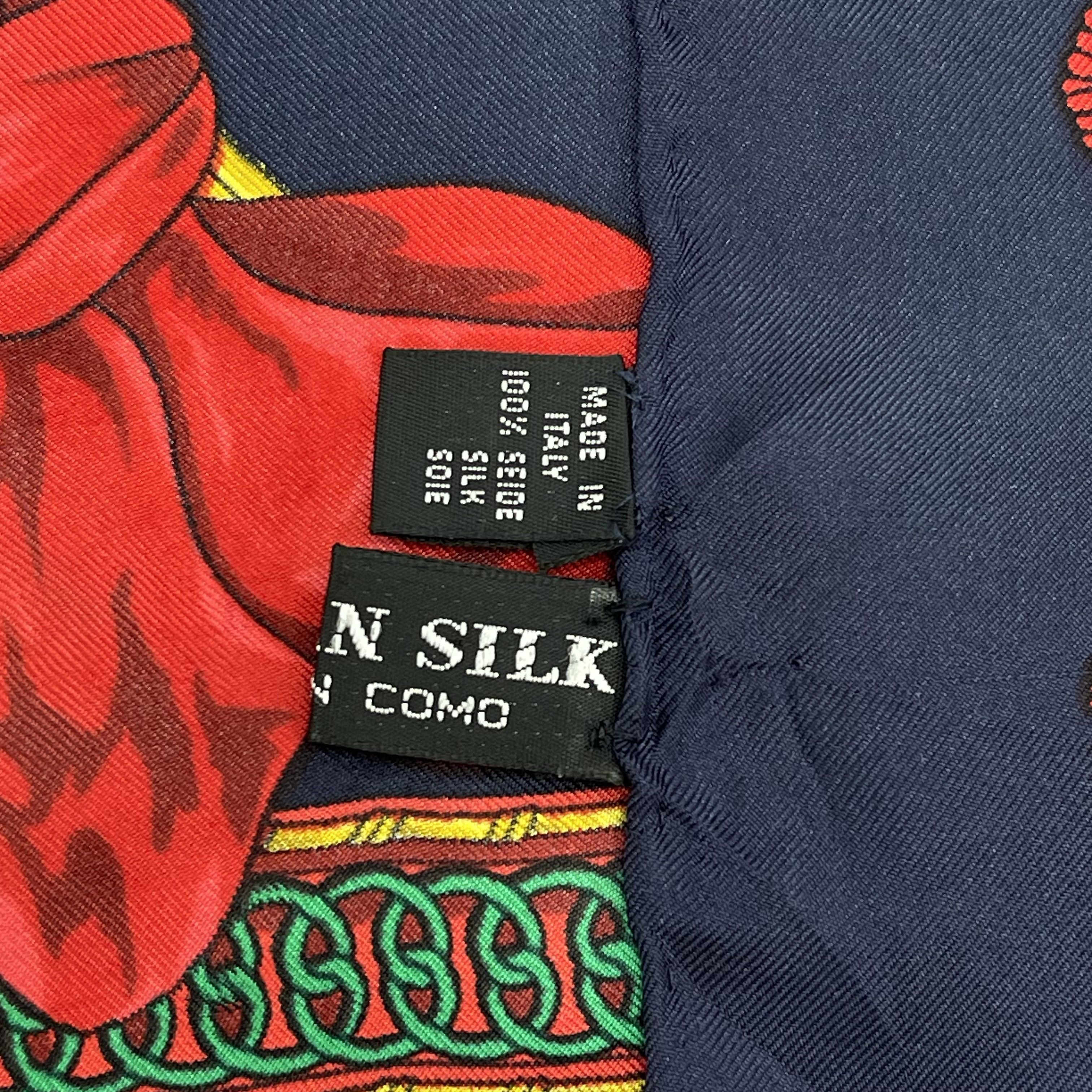 Longchamp Vintage Longchamp Silk Scarf With Equestrian-Themed- S7051 Size ONE SIZE - 7 Thumbnail