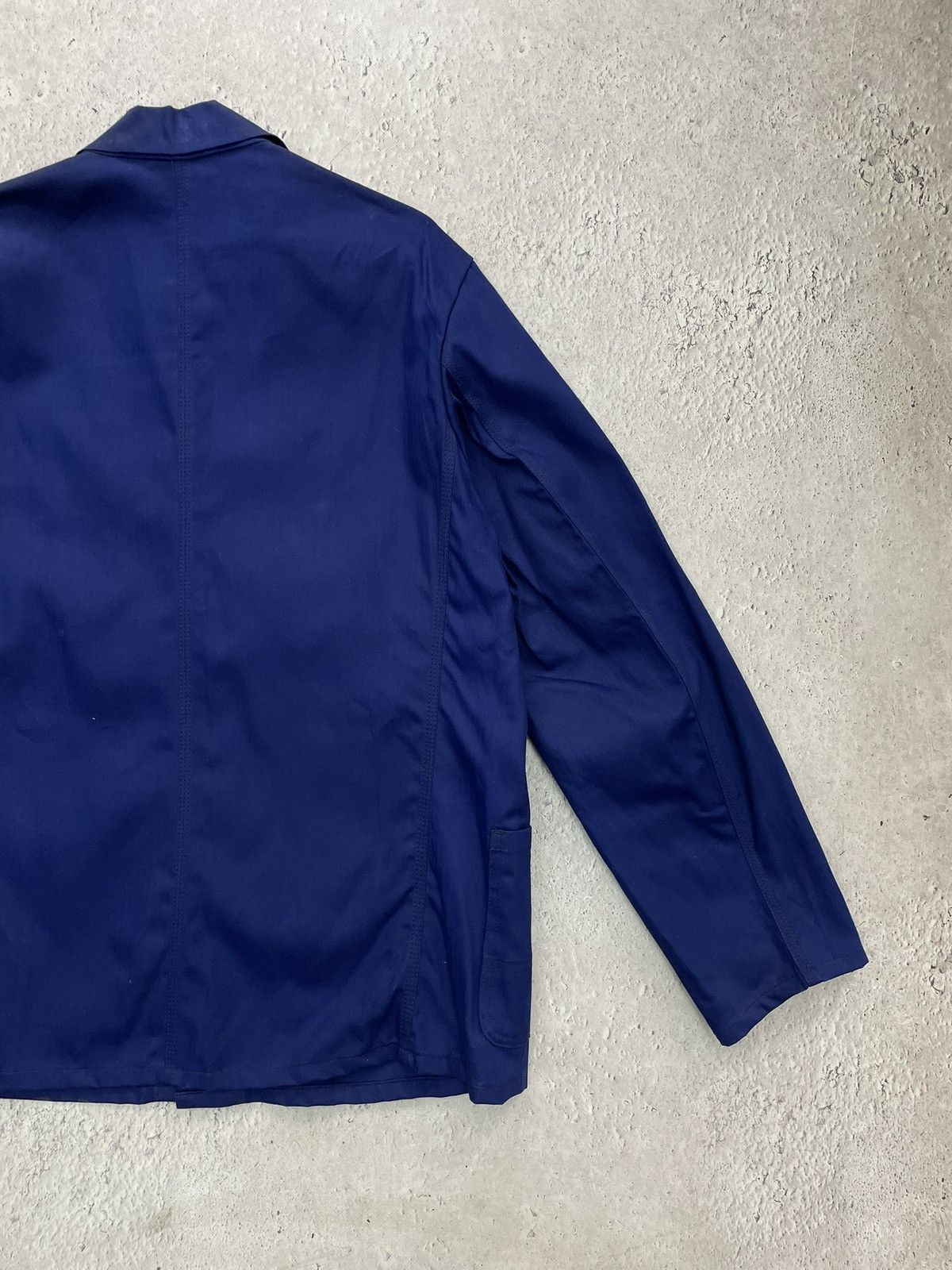 Le Laboureur Vintage 70s/80s French Cotton Twill Chore Jacket Indigo Size US XL / EU 56 / 4 - 12 Thumbnail