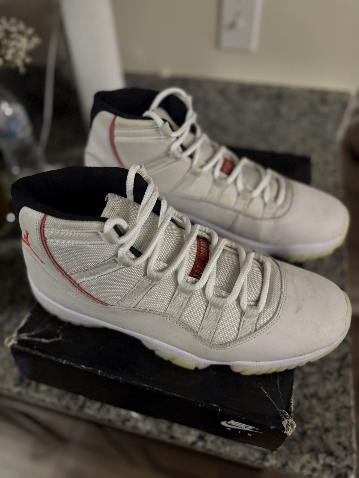Jordan Brand × Nike Size 12 - Air Jordan 11 Retro Platinum Tint 378037-016 Size US 12 / EU 45 - 10 Thumbnail