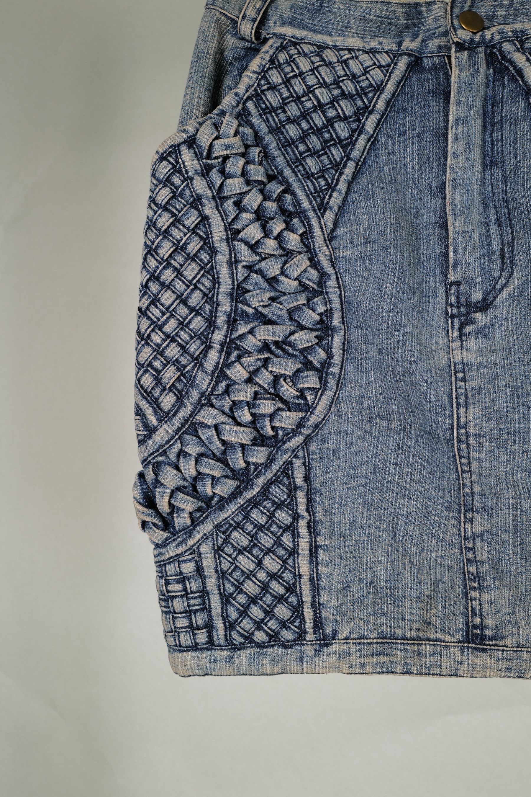 KTZ KTZ PLEATED DENIM SKIRT XS Size 27" / US 4 / IT 40 - 6 Thumbnail