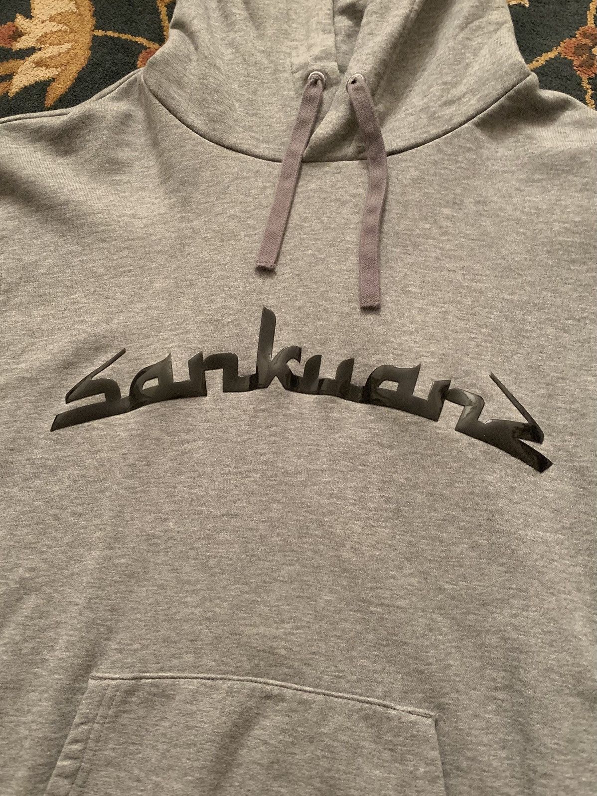 Puma Vintage Y2K Puma X Sankuanz Rubberized Logo Grey LS Hoodie Size US S / EU 44-46 / 1 - 3 Thumbnail