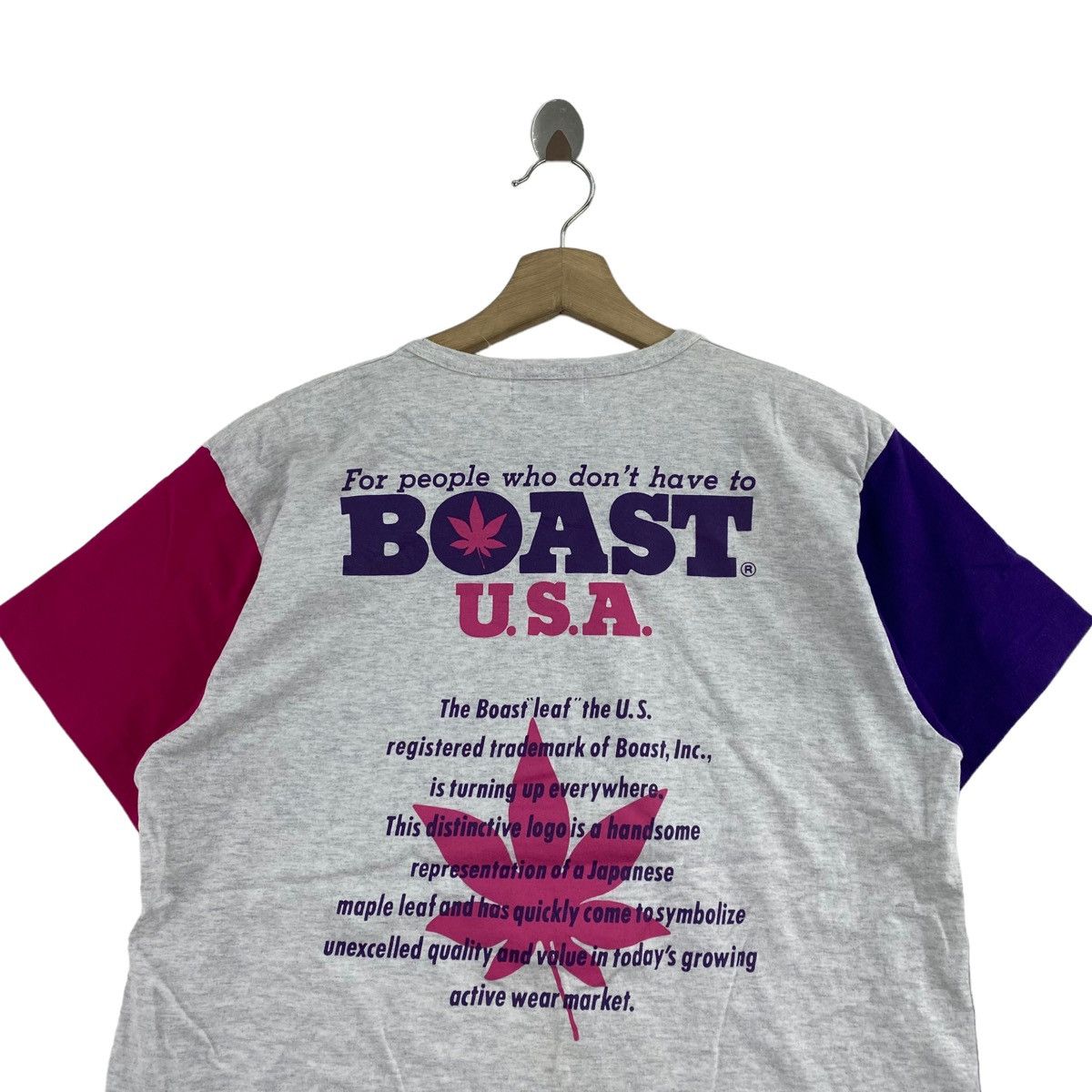 Boast × Vintage Vintage BOAST USA Sportswear Big Logo Print Short Sleeve Size US M / EU 48-50 / 2 - 2 Thumbnail