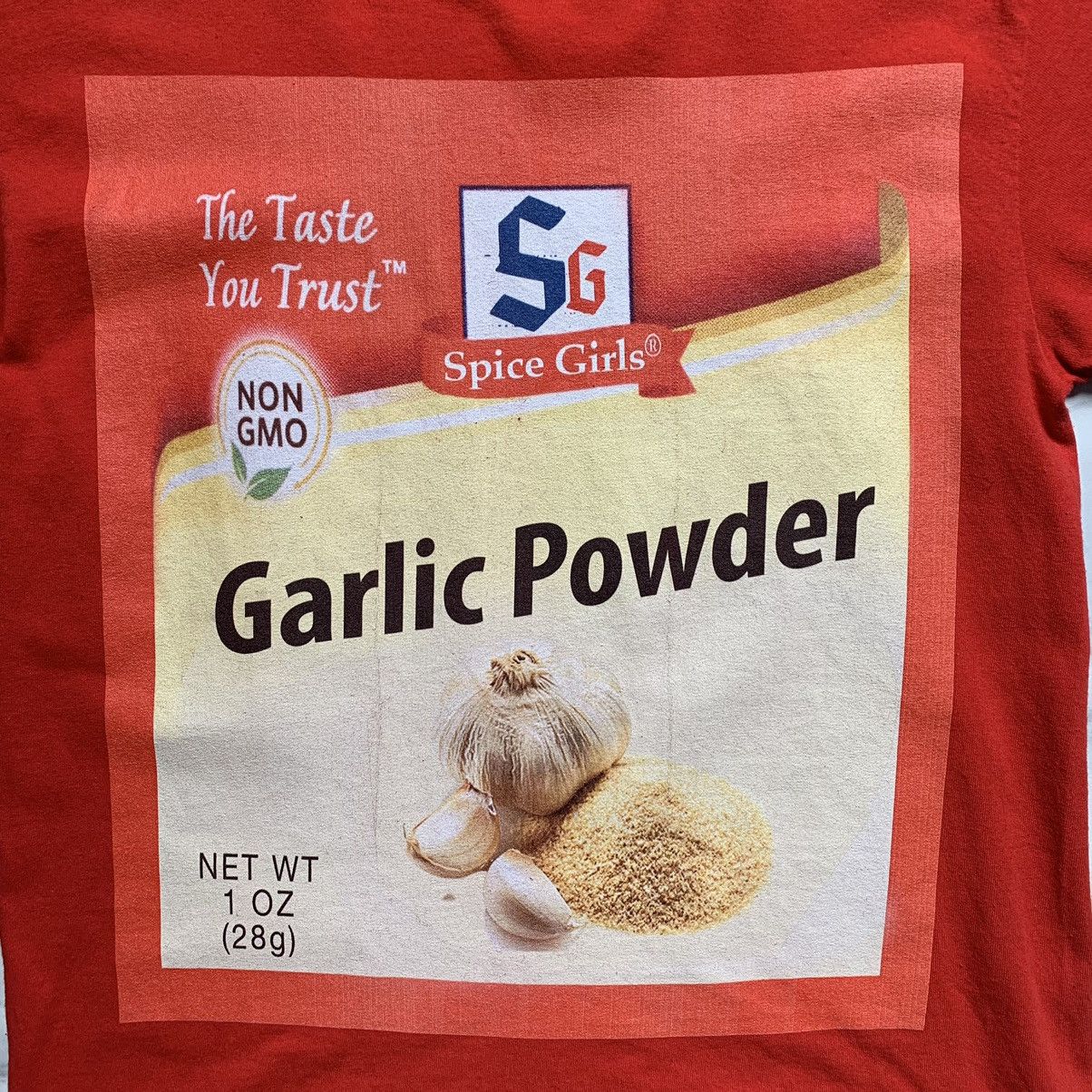 David Beckham × POP MAGAZINE × Vintage Spice Girls Official Garlic Powder T-Shirt Size US M / EU 48-50 / 2 - 4 Thumbnail