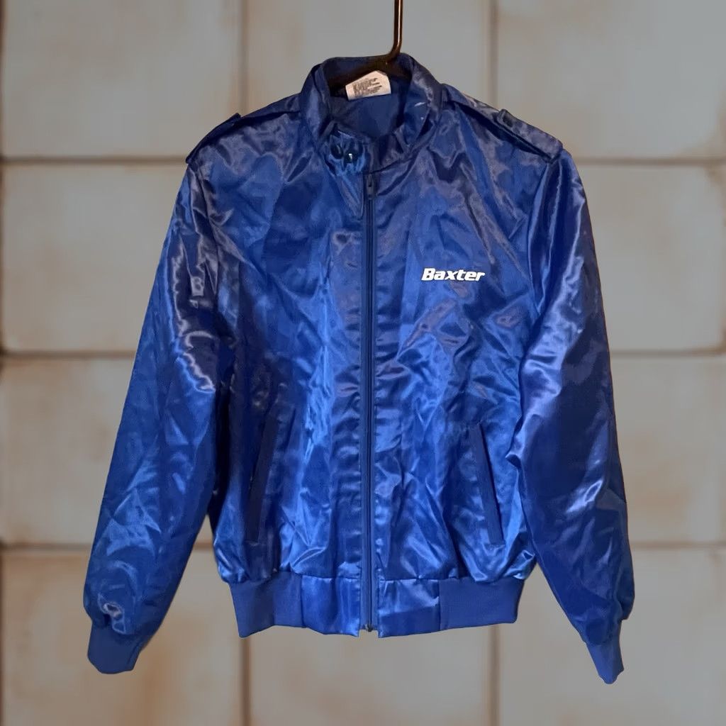 Vintage VINTAGE SATINS Baxter Jacket Satin/Nylon Men’s Medium Full Zip J1882 Blue 80s 90s Logo Bomber Jacket Mens Regular Short Sleeve? Size US M / EU 48-50 / 2 - 1 Thumbnail