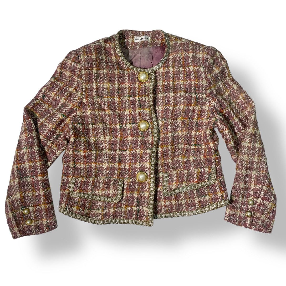 Christophe Lemaire Paul Lemaire Cropped Knitted Tweed Jacket Women Size XS / US 0-2 / IT 36-38 - 1 Thumbnail