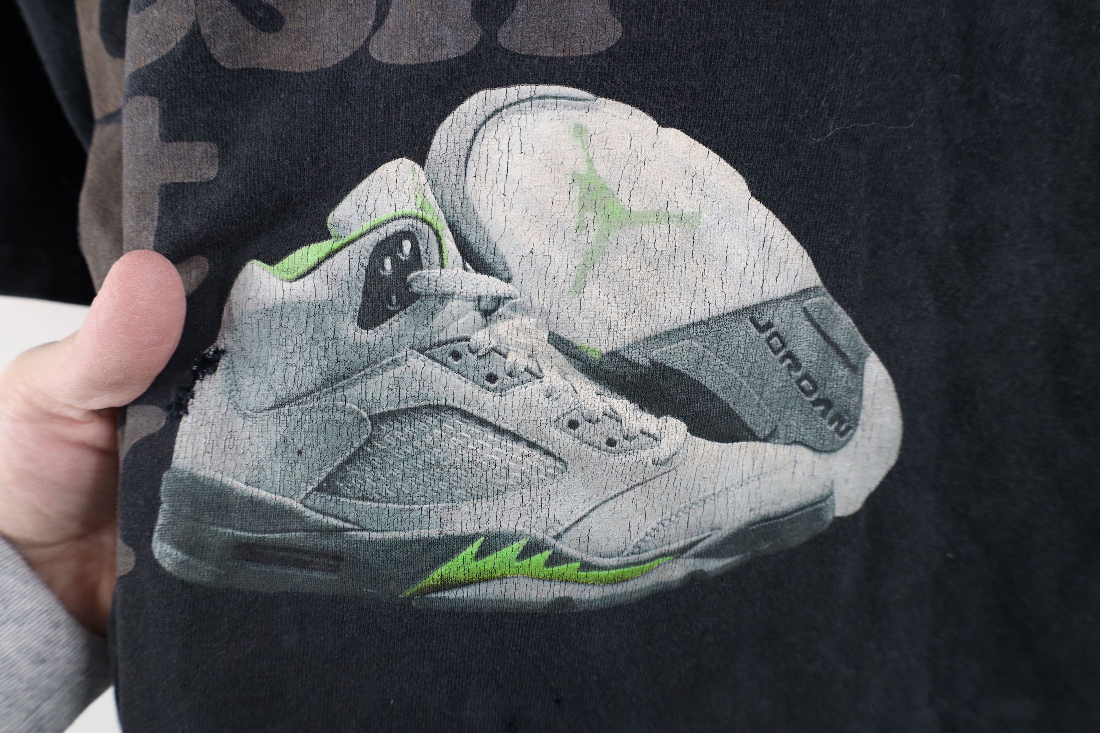 Nike Vintage Nike Air Jordan Jordan 5s Fresh Out The Box T-Shirt Size US XL / EU 56 / 4 - 7 Thumbnail