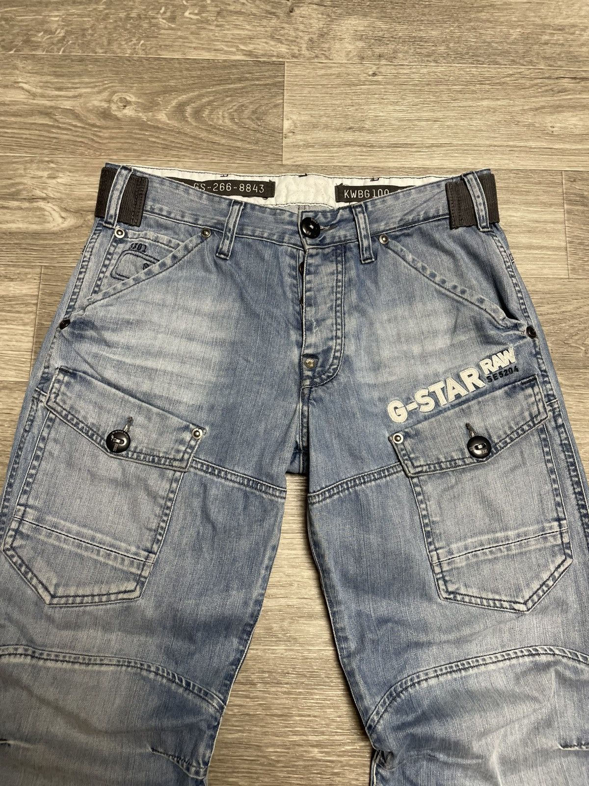 G-Star 32/30 Vintage G-Star Raw SE 5204/3301 Cargo Elwood Jeans Size US 32 / EU 48 - 3 Thumbnail
