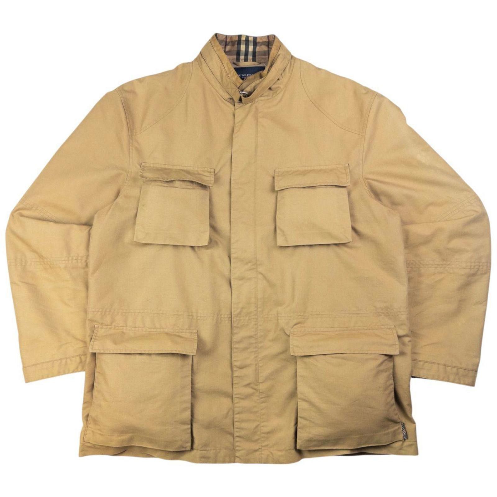 Burberry Vintage Burberry Zip Up Cargo Jacket Size XL Size US XL / EU 56 / 4 - 1 Thumbnail