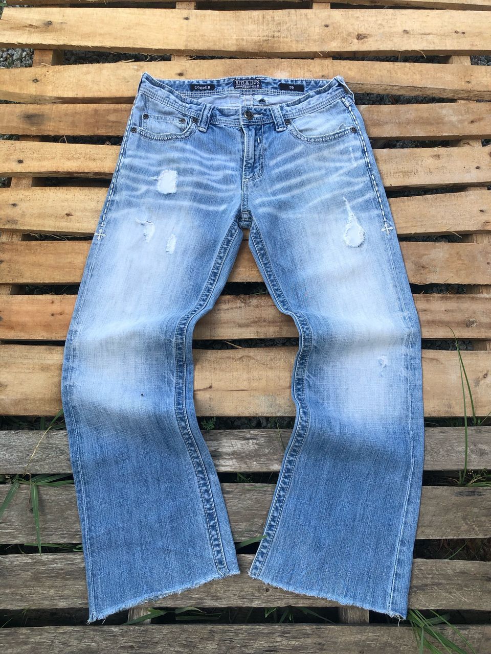 Affliction × Vintage Vintage Affliction Denim Jeans Size US 32 / EU 48 - 2 Thumbnail