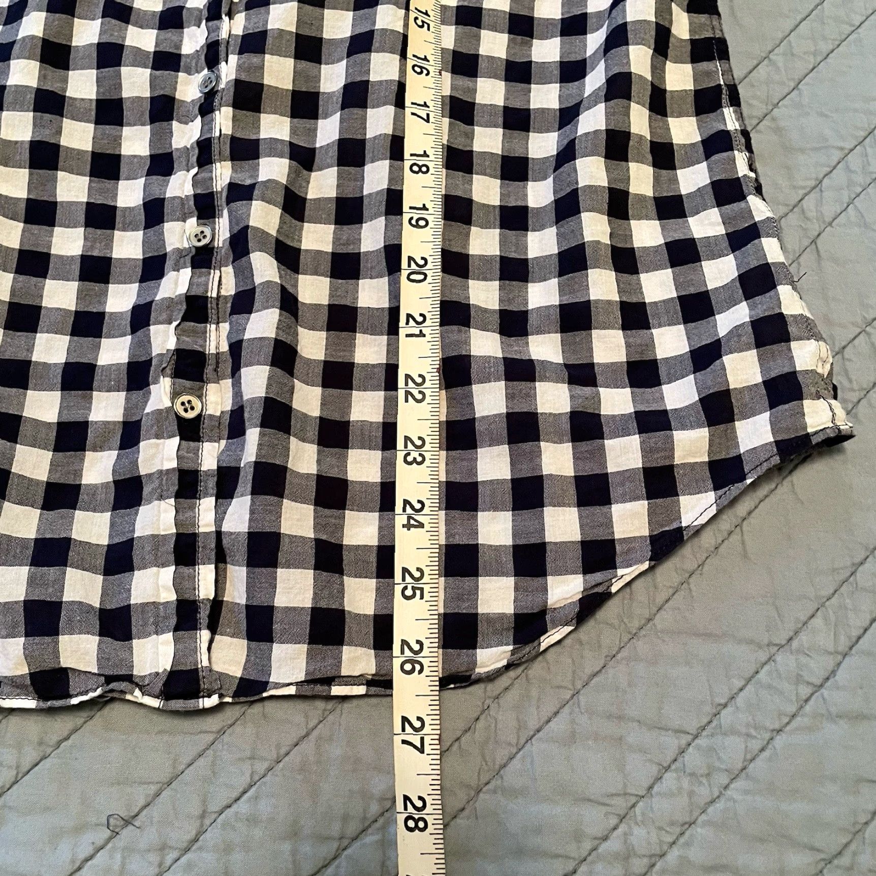J.Crew J.Crew Shirt Women's S Classic boy fit B&W gingham check Casual Shirt Size S / US 4 / IT 40 - 6 Thumbnail
