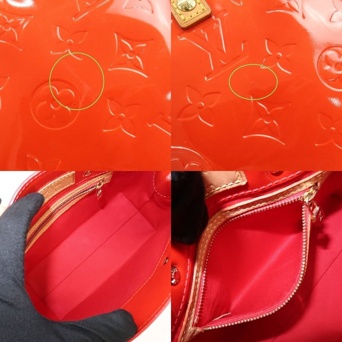 Louis Vuitton Louis Vuitton Monogram Vernis Lead PM Tote Orange Size ONE SIZE - 7 Thumbnail