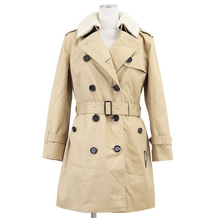 Coach Coach Coach TRENCH W WOOL LINER Wool Trench Coat Cotton Outerwear TRENCHWWOOLLINER DUTY FREE for USA Size ONE SIZE - 1 Thumbnail