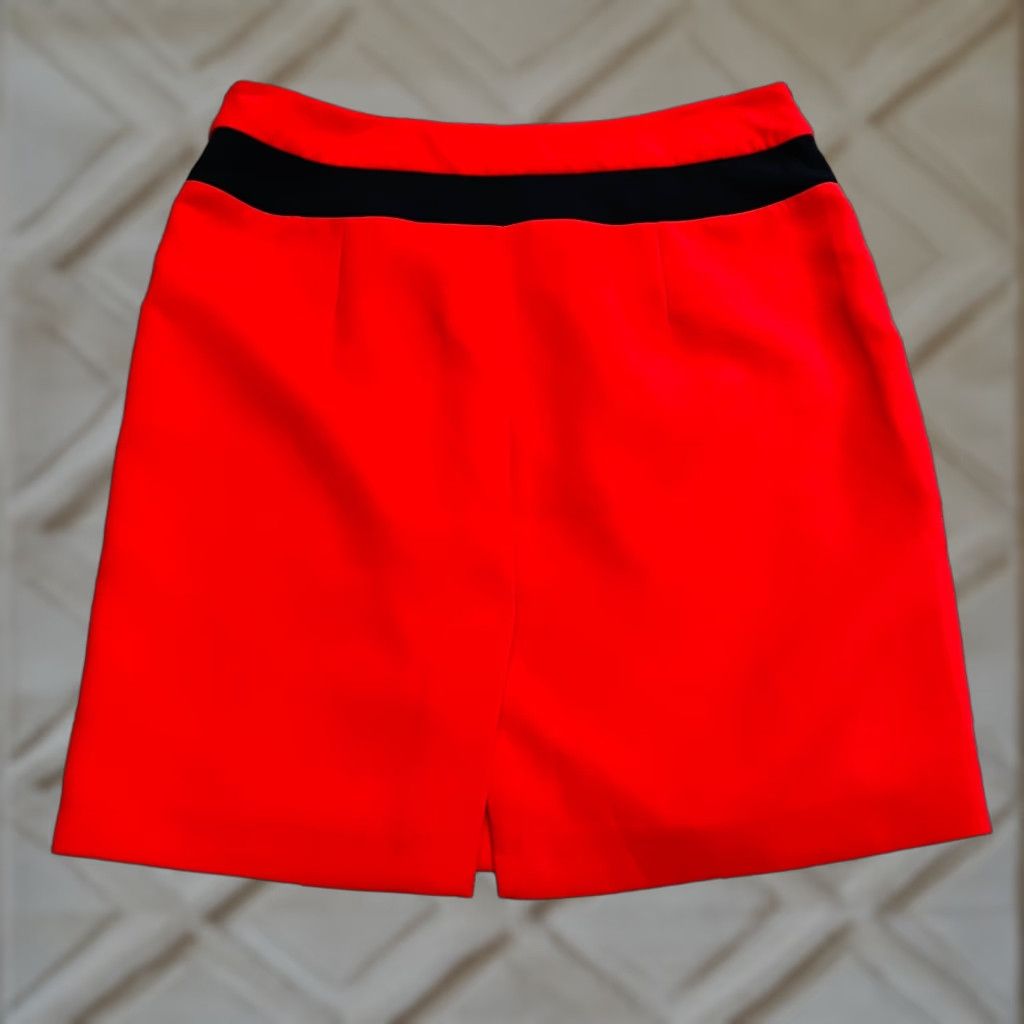 Banana Republic Banana Republic Skirt Pencil Womens 12 Red Black Back Slit Lined Casual Vintage No Size 34" / US 12 / IT 48 - 1 Thumbnail