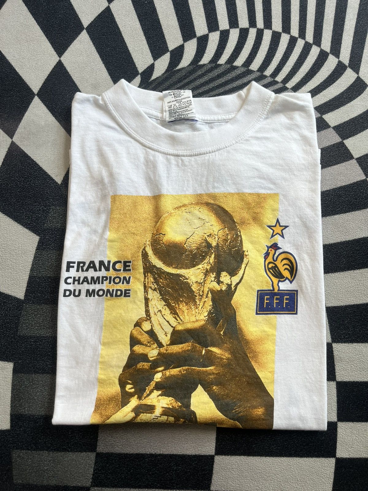 Adidas Vintage FRANCE 98’s Champion Du Monde Adidas 98’s Tshirt Size US L / EU 52-54 / 3 - 1 Thumbnail