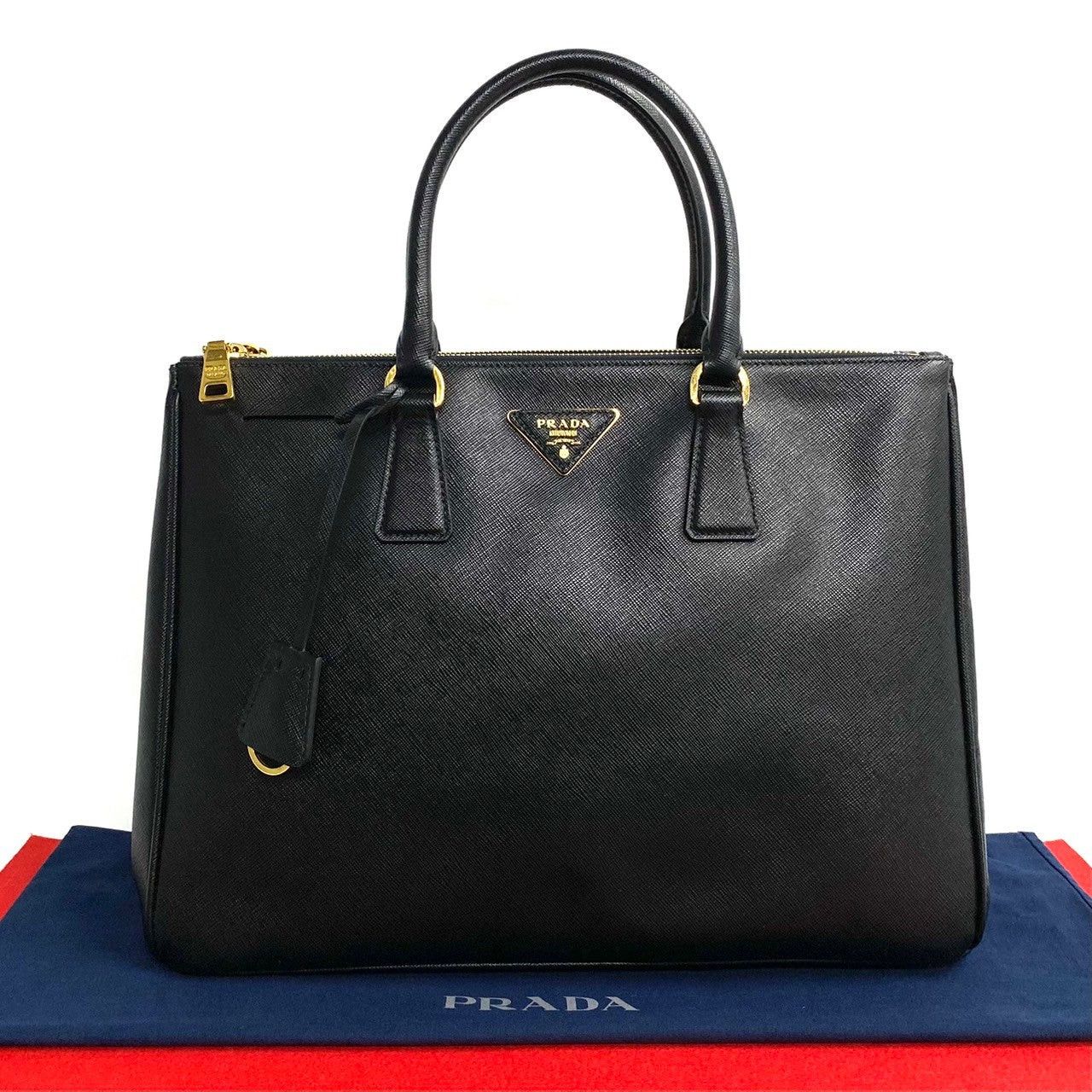 Prada Prada Handbag Black Leather Size ONE SIZE - 1 Thumbnail