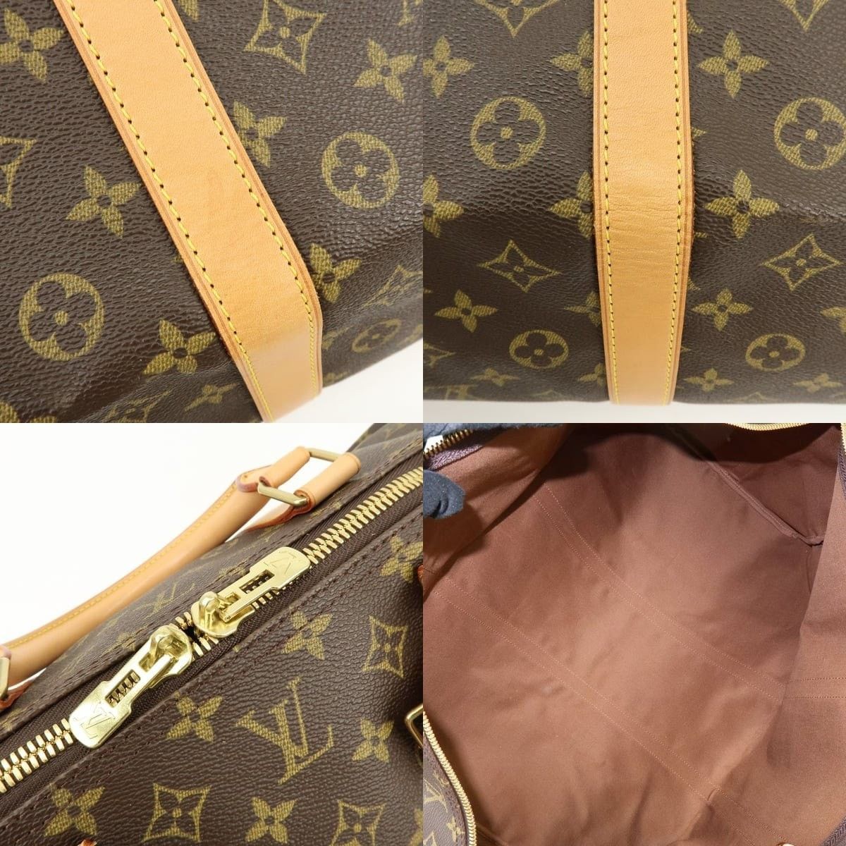 Louis Vuitton Louis Vuitton Monogram Keepall Bandouliere 60 Duffle Bag Size ONE SIZE - 7 Thumbnail