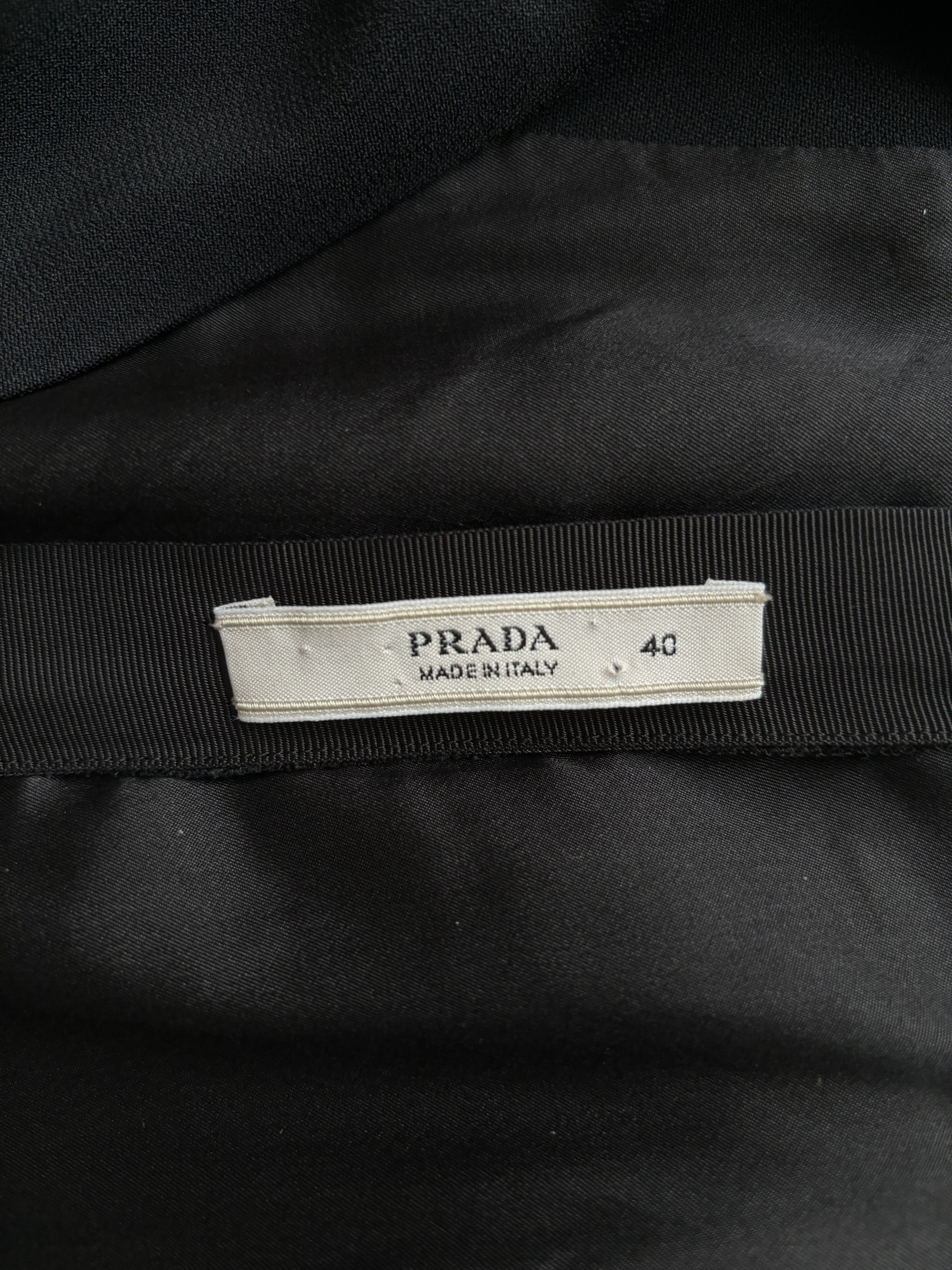 Prada ⚡️QUICK SALE⚡️Prada Black Cap Sleeve Dress with Pockets Size S / US 4 / IT 40 - 3 Thumbnail