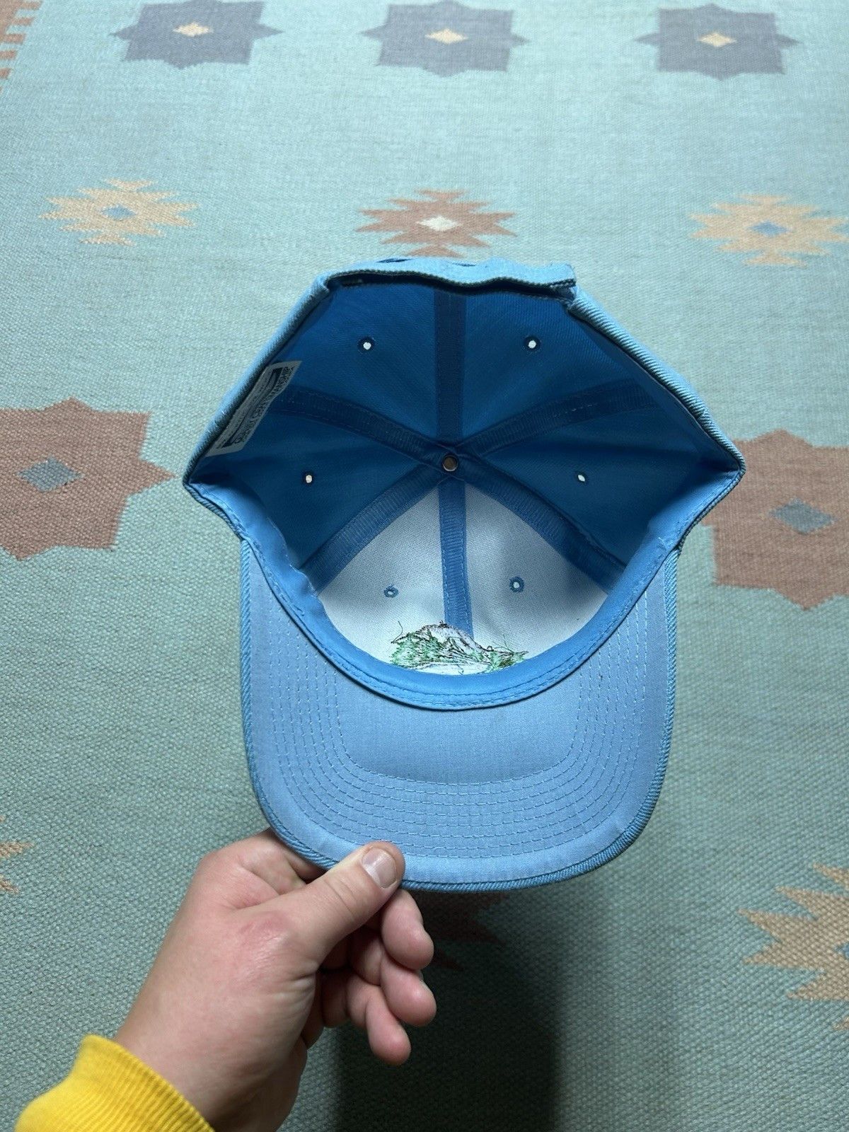 Vintage Vtg strapback hat Utah mountains river nature embroidered Size ONE SIZE - 5 Thumbnail