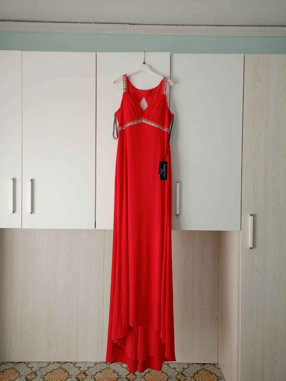 Other Dress for important events Coral Red Size IT50 Size XL / US 12-14 / IT 48-50 - 1 Thumbnail