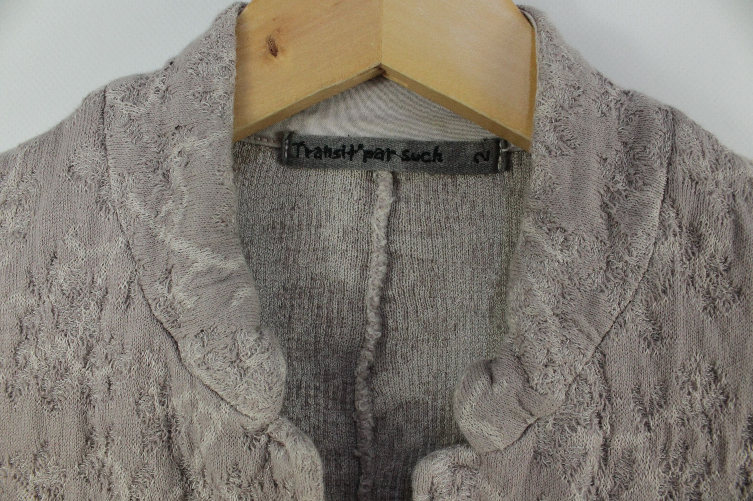 Designer × Transit Transit Par Such Cotton/Linen Blend Soft Knit Blazer Jacket Size S / US 4 / IT 40 - 3 Thumbnail
