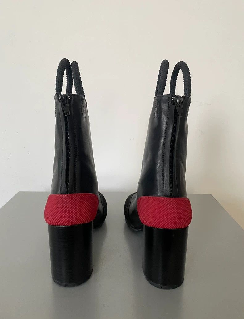 Random Identities Black High Heel Boots with Red Detail-2506 Size US 9.5 / EU 42-43 - 3 Thumbnail