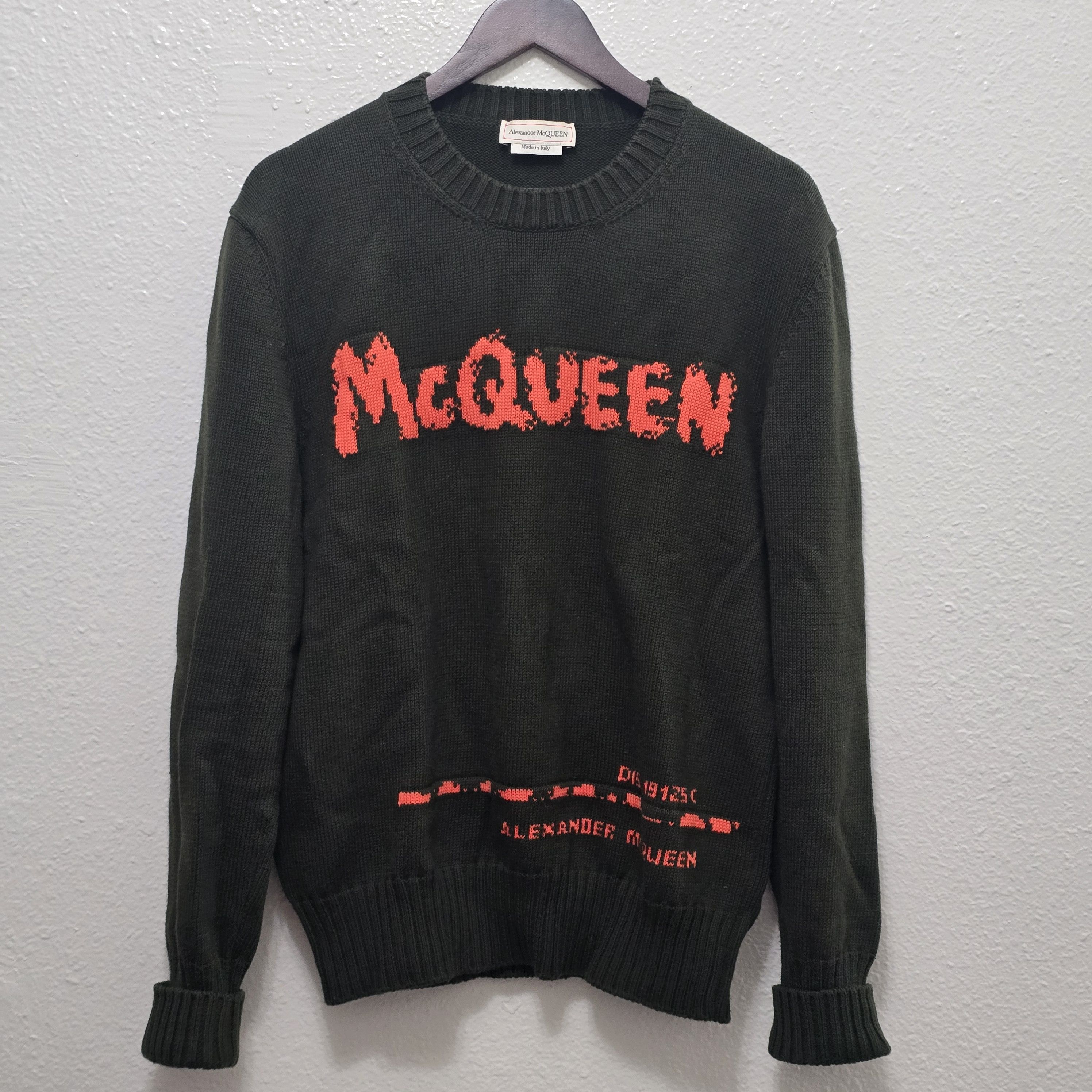 Alexander McQueen Graffiti Crew Neck sweater Size US M / EU 48-50 / 2 - 2 Thumbnail