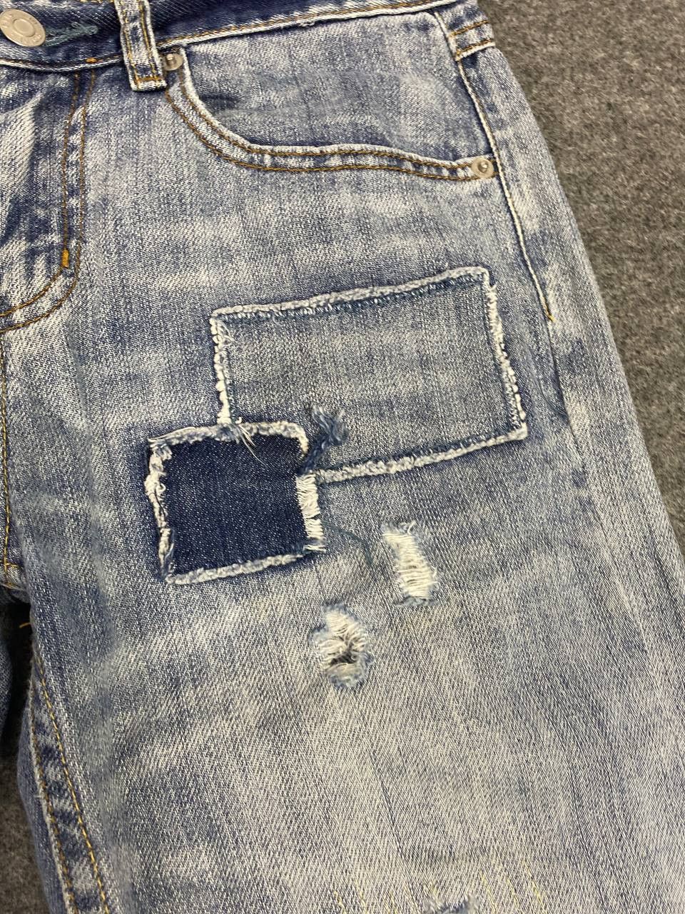 Japanese Brand japanese brand patchwork distressed denim nice design Size 30" / US 8 / IT 44 - 9 Thumbnail